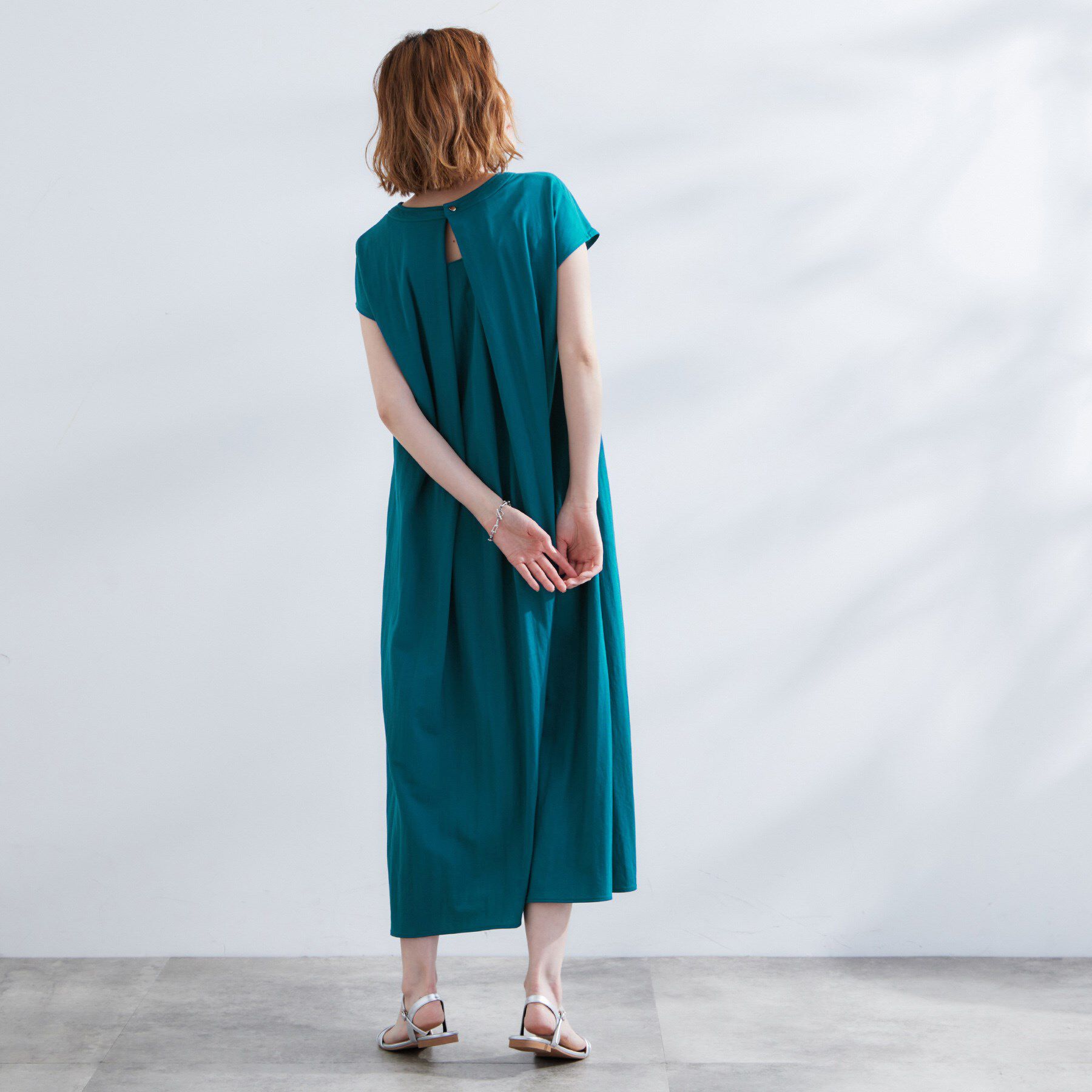 grove「【冷感・UV】モクロディフレンチスリーブワンピース」|ワンピース|