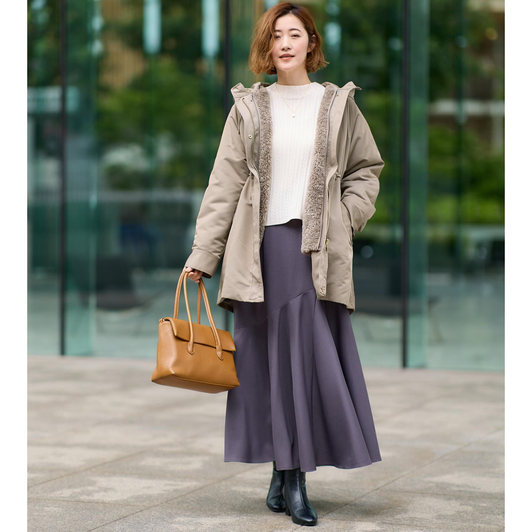 grove「【名品アウター/3WAY・はっ水】ボアライナー付きモッズコート」|ミリタリー・モッズコート|