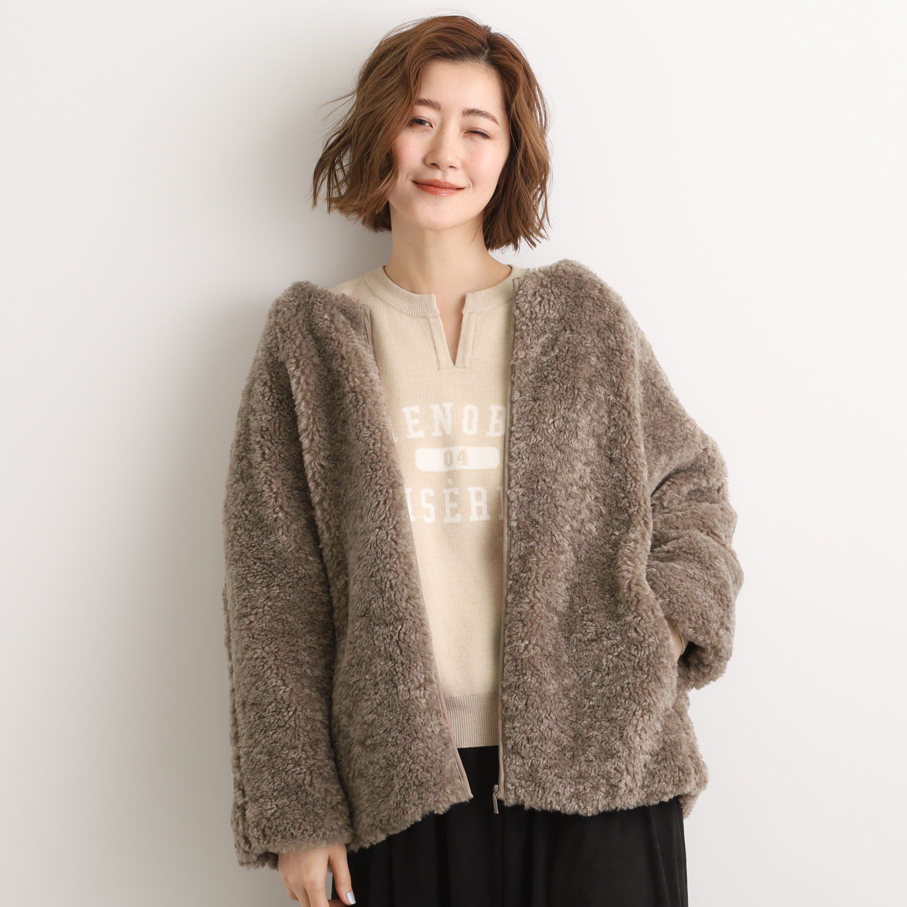 grove「【名品アウター/3WAY・はっ水】ボアライナー付きモッズコート」|ミリタリー・モッズコート|