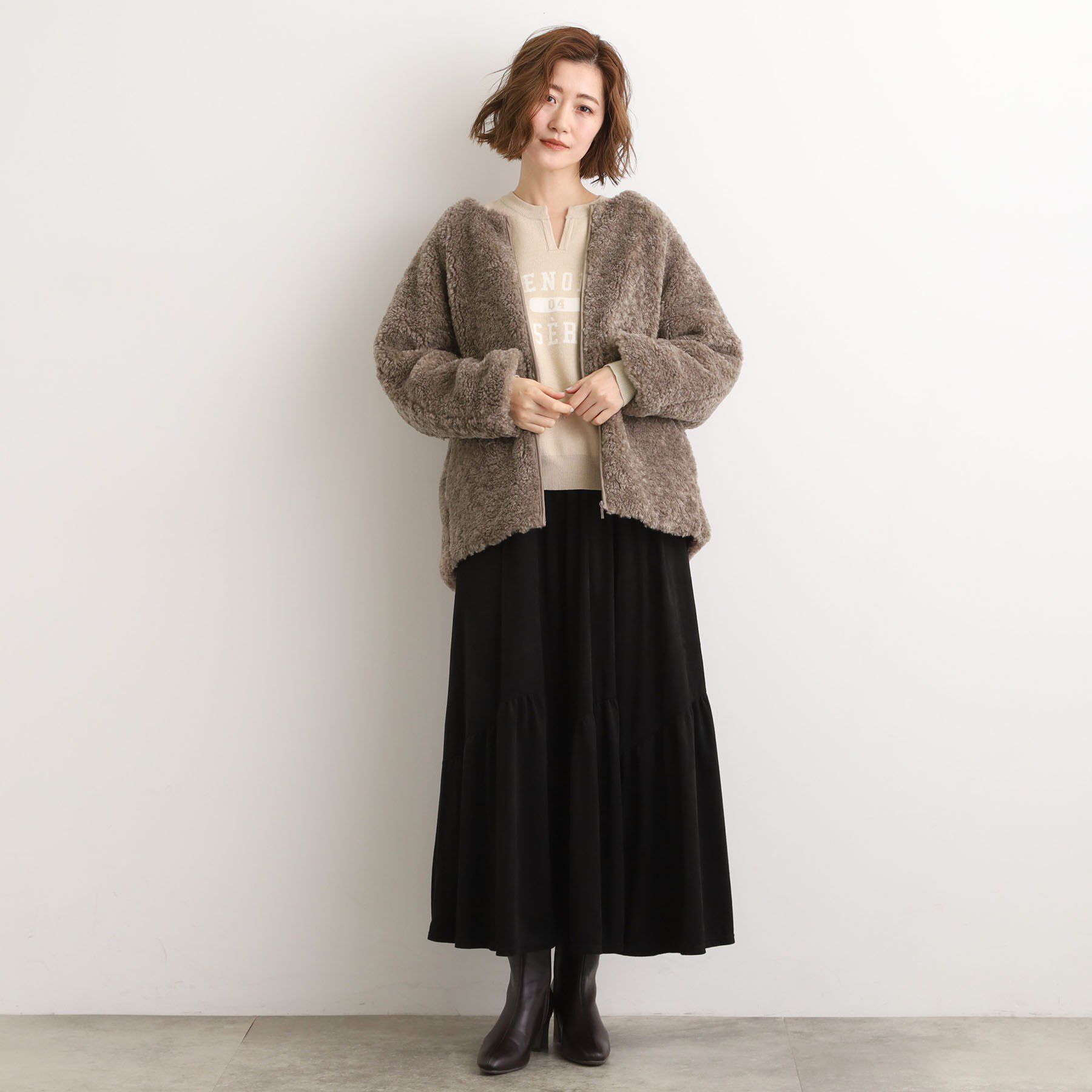 grove「【名品アウター/3WAY・はっ水】ボアライナー付きモッズコート」|ミリタリー・モッズコート|