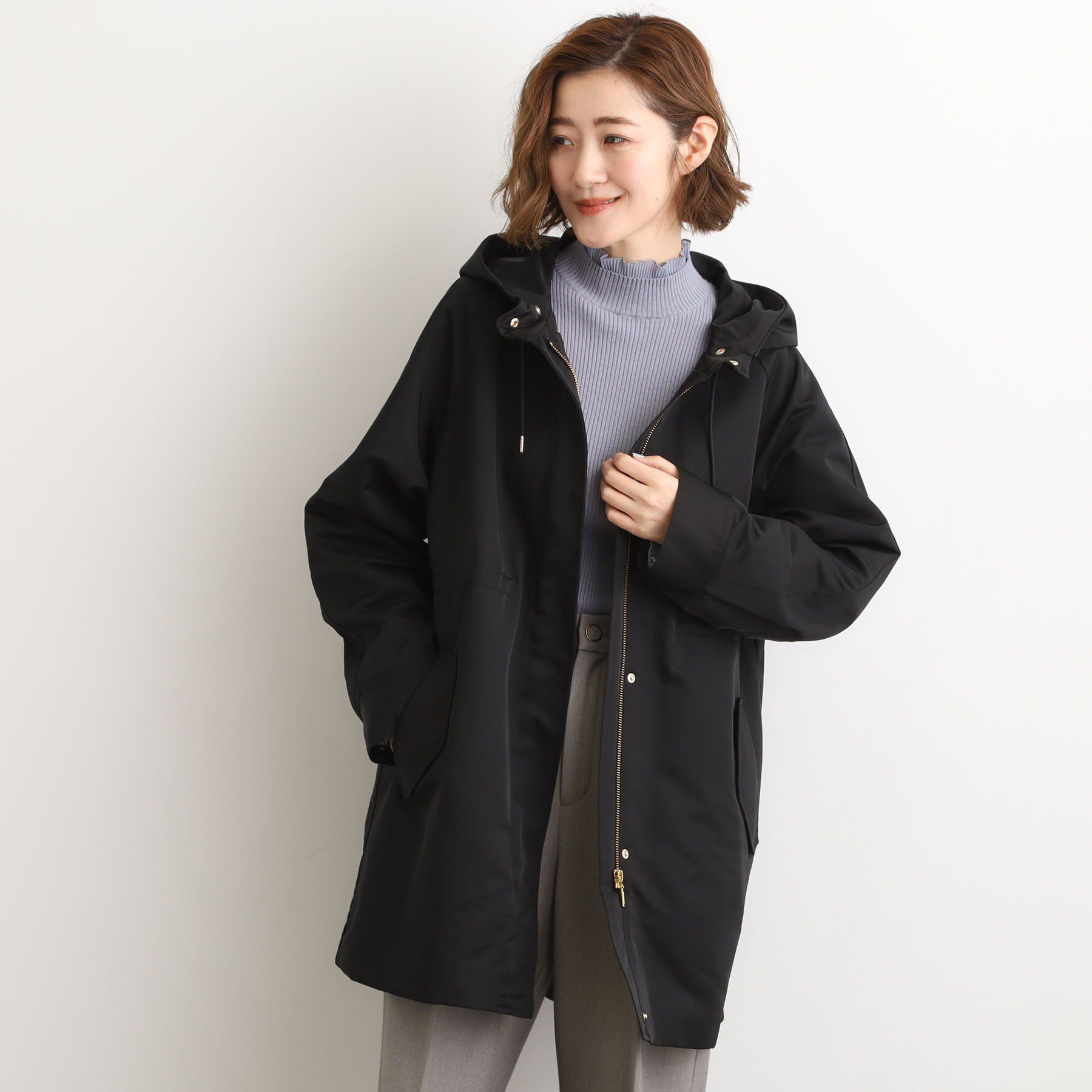 grove「【名品アウター/3WAY・はっ水】ボアライナー付きモッズコート」|ミリタリー・モッズコート|