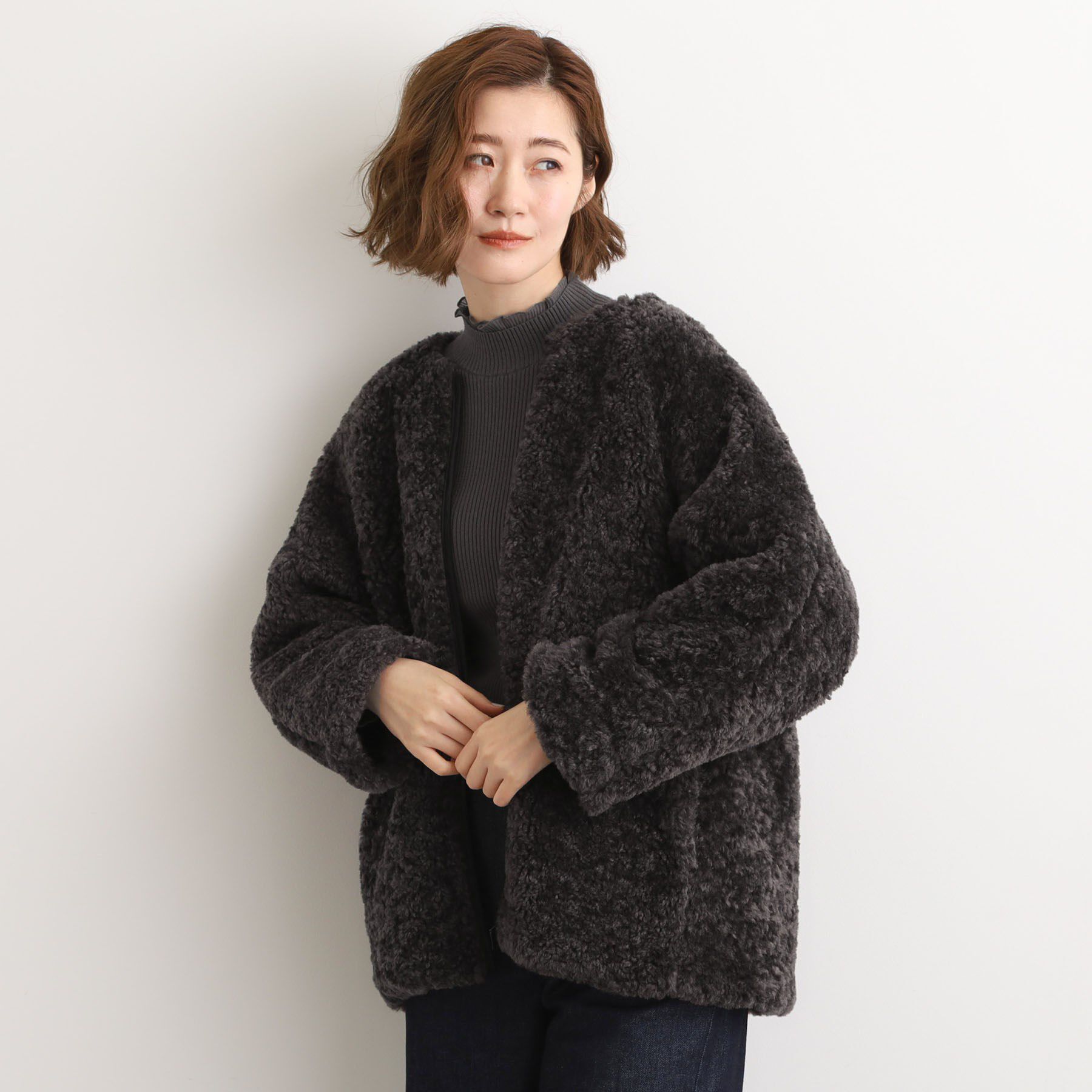 grove「【名品アウター/3WAY・はっ水】ボアライナー付きモッズコート」|ミリタリー・モッズコート|