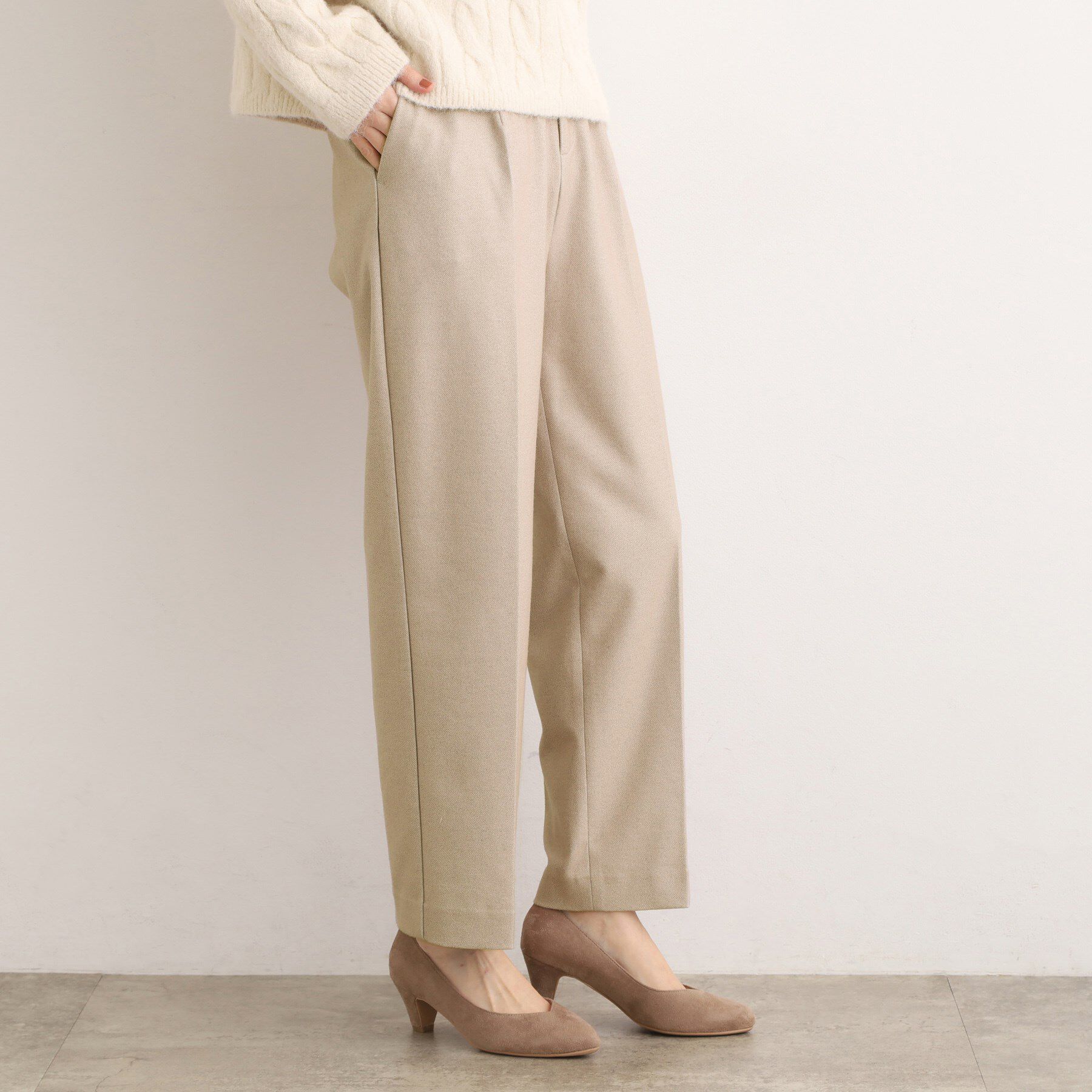 grove「きれいめシルエットに、心地よさを仕込んで　スーパーストレッチ起毛テーパードパンツ」|その他|