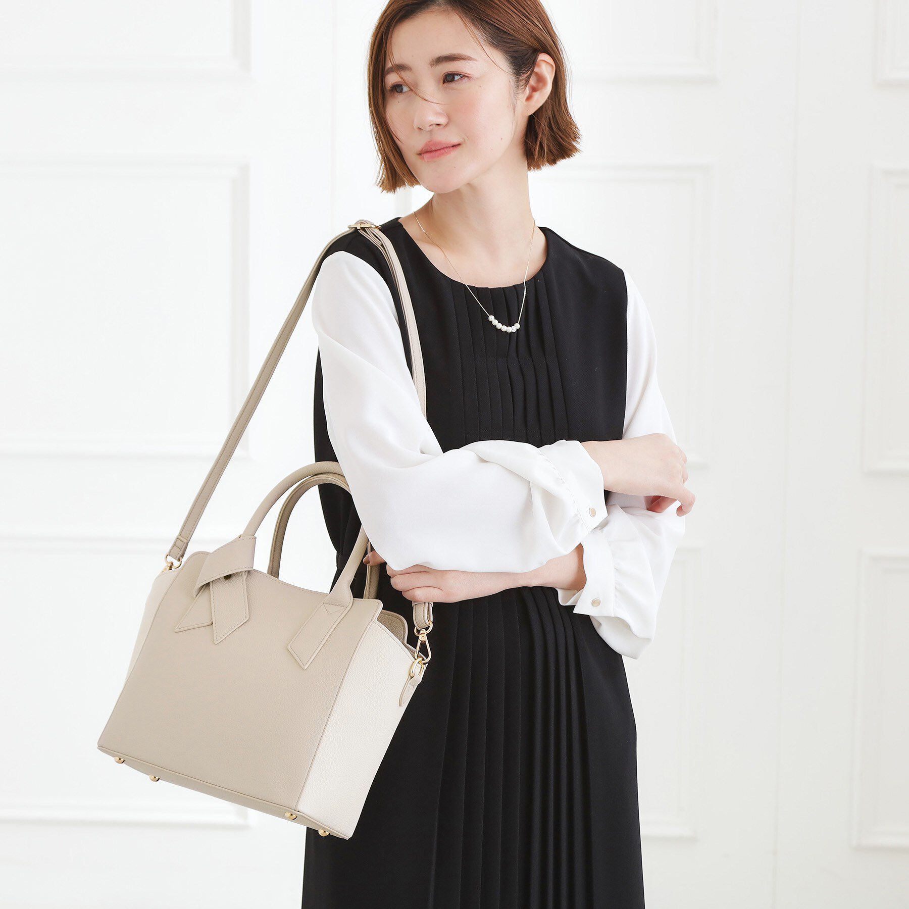 grove「【人間工学】ノットハンドル2WAYトート」|トートバッグ|