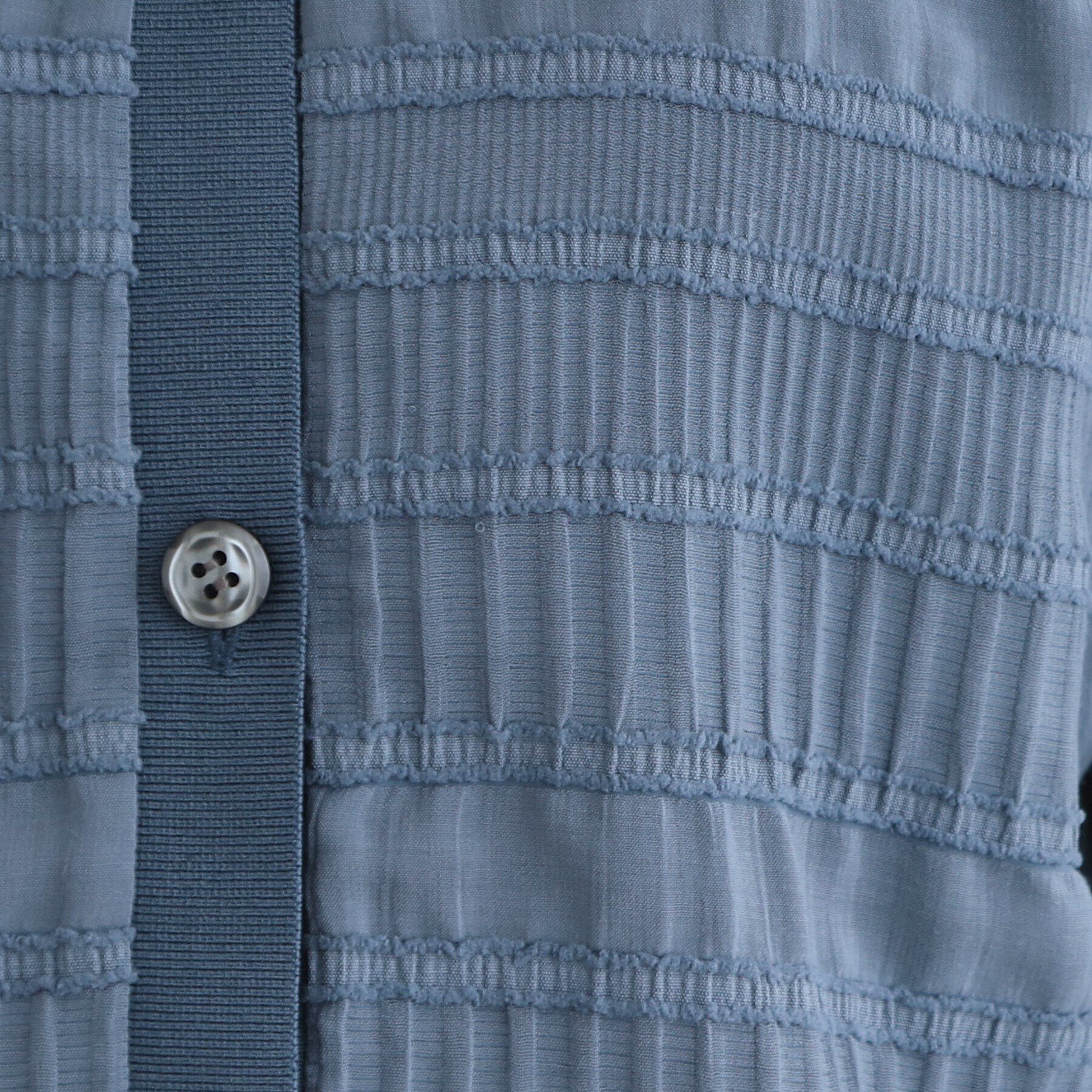 INDIVI「【洗える／SETUP可能】シャーリングクロップド丈カーディガンブラウス」|カーディガン|