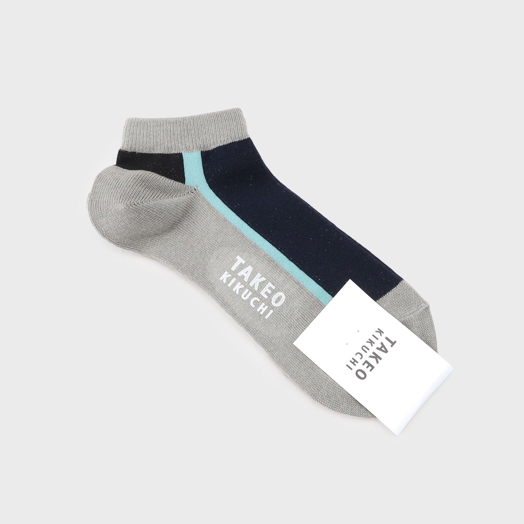TAKEO KIKUCHI「カラーブロックショートソックス」|ソックス|ｸﾞﾚｰ(512)
