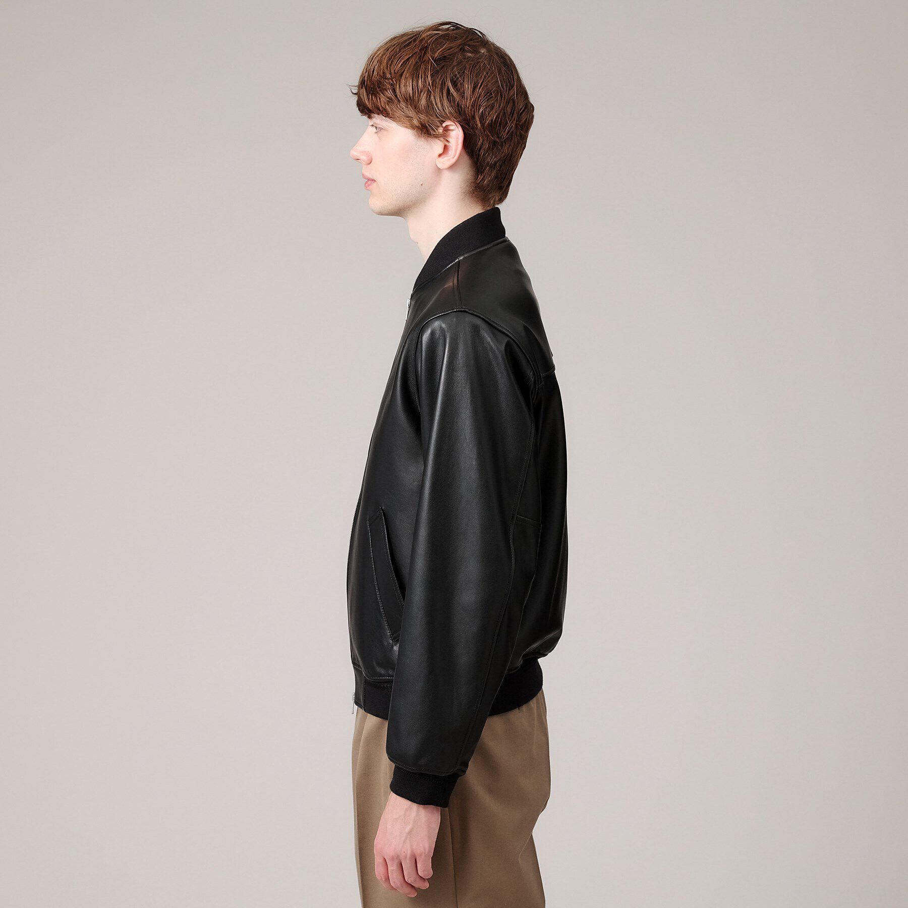 TAKEO KIKUCHI「【新作】ラムレザー ボンバー ジャケット」|ライダースジャケット|