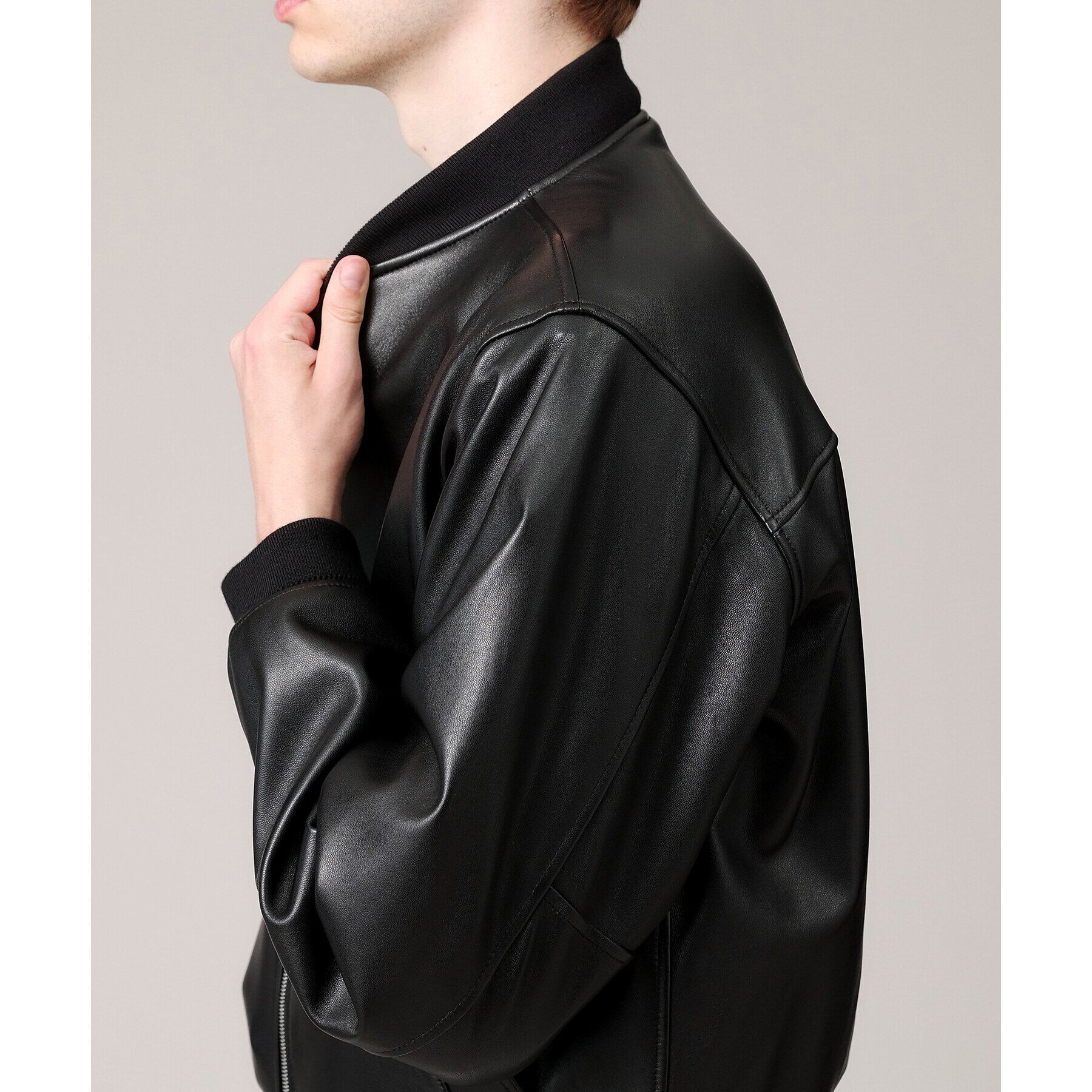 TAKEO KIKUCHI「【新作】ラムレザー ボンバー ジャケット」|ライダースジャケット|