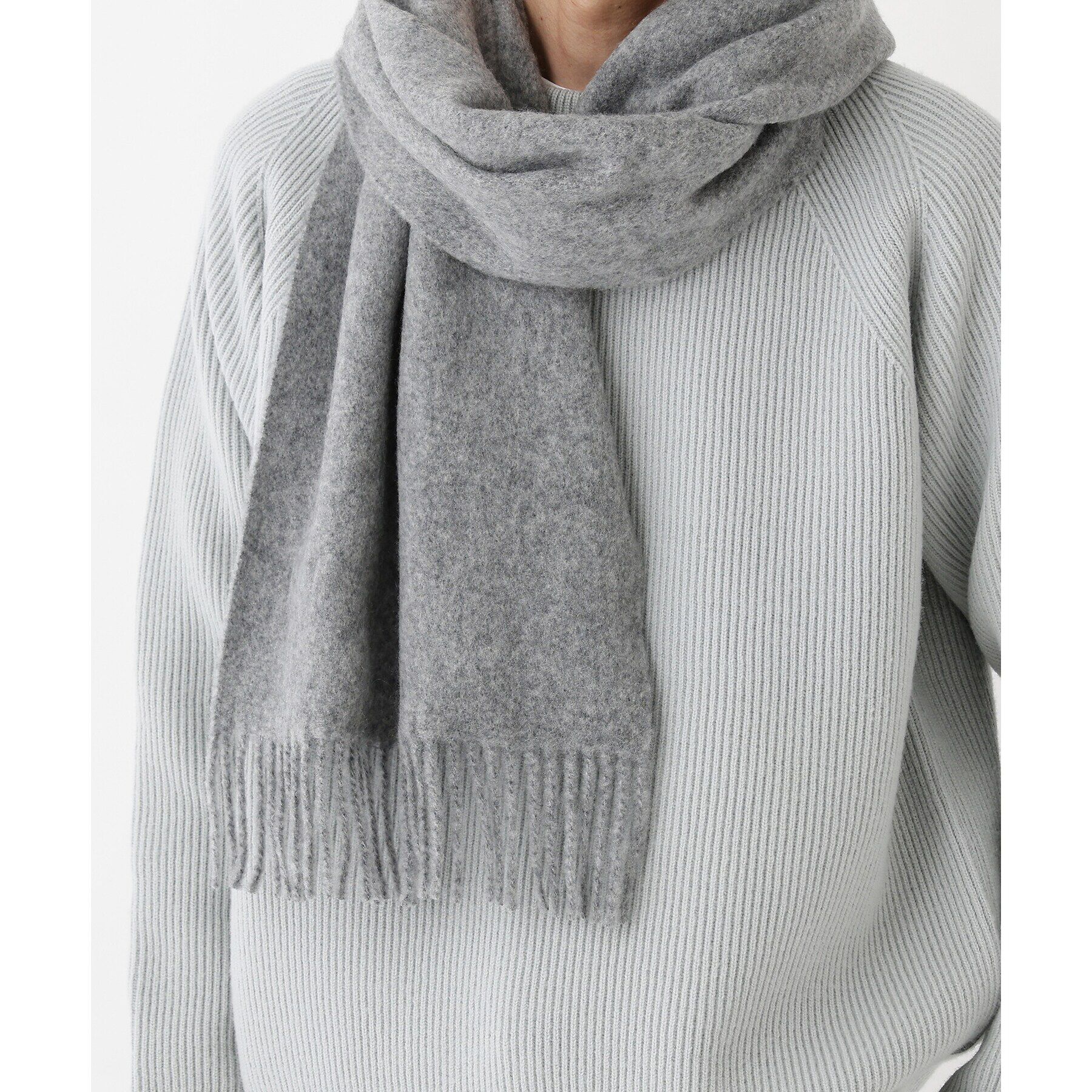 TAKEO KIKUCHI「【THE FLAGSHIP】バルキー カシミヤ マフラー」|ストール|