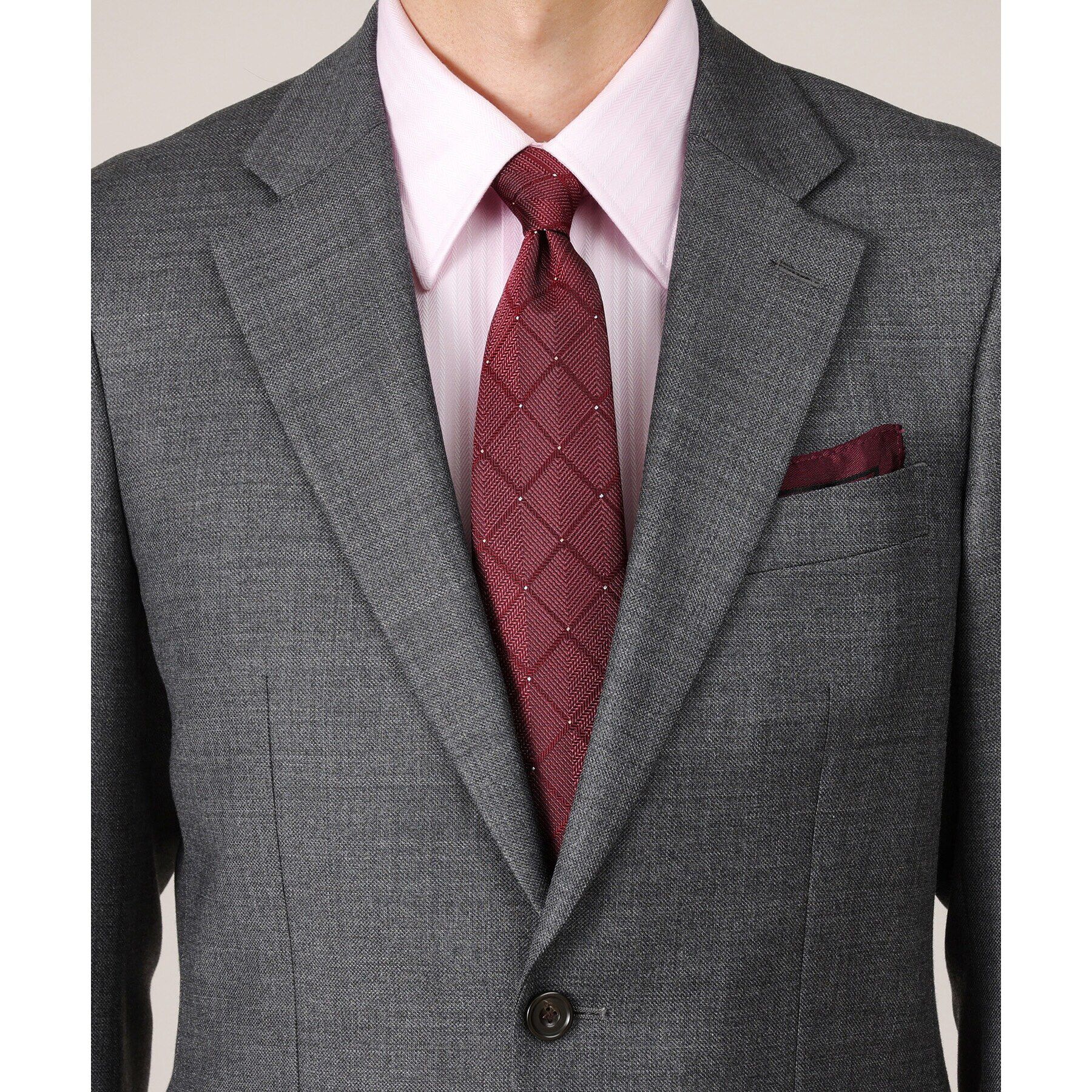 TAKEO KIKUCHI「【THE FLAGSHIP】若松紋（わかまつもん）シルクネクタイ」|ネクタイ・蝶ネクタイ|ボルドー(564)