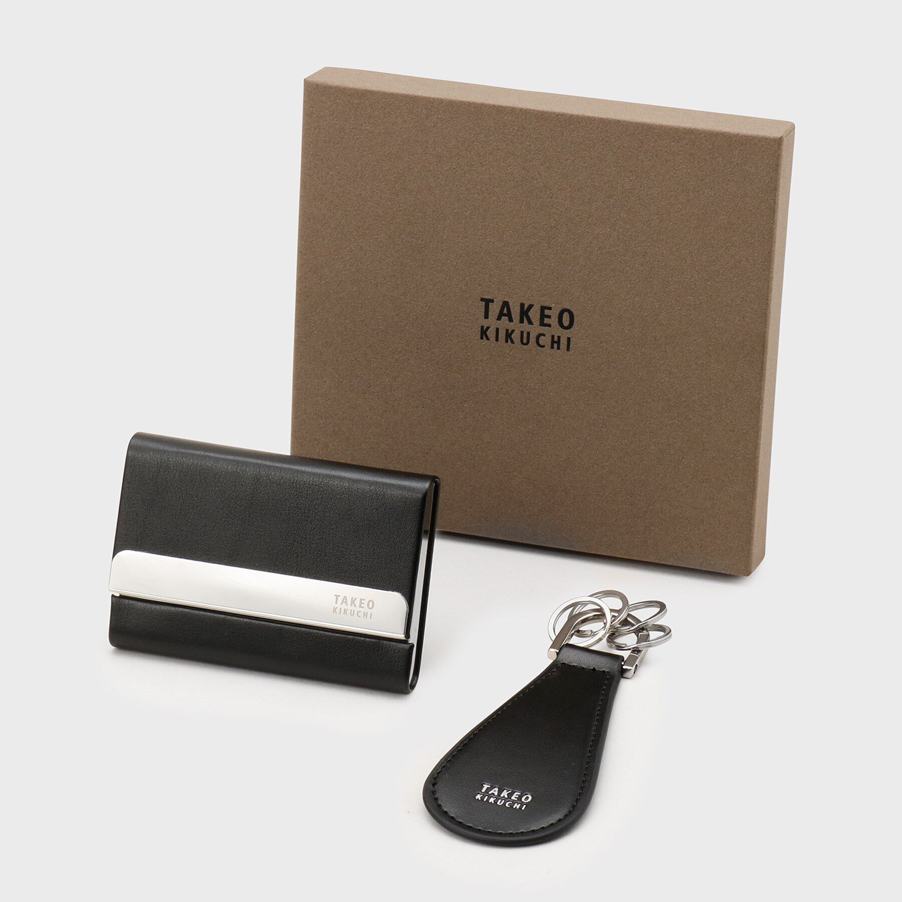 TAKEO KIKUCHI「【BOXセット】名刺入れ＋シューホーン セット」|その他|ブラック(019)