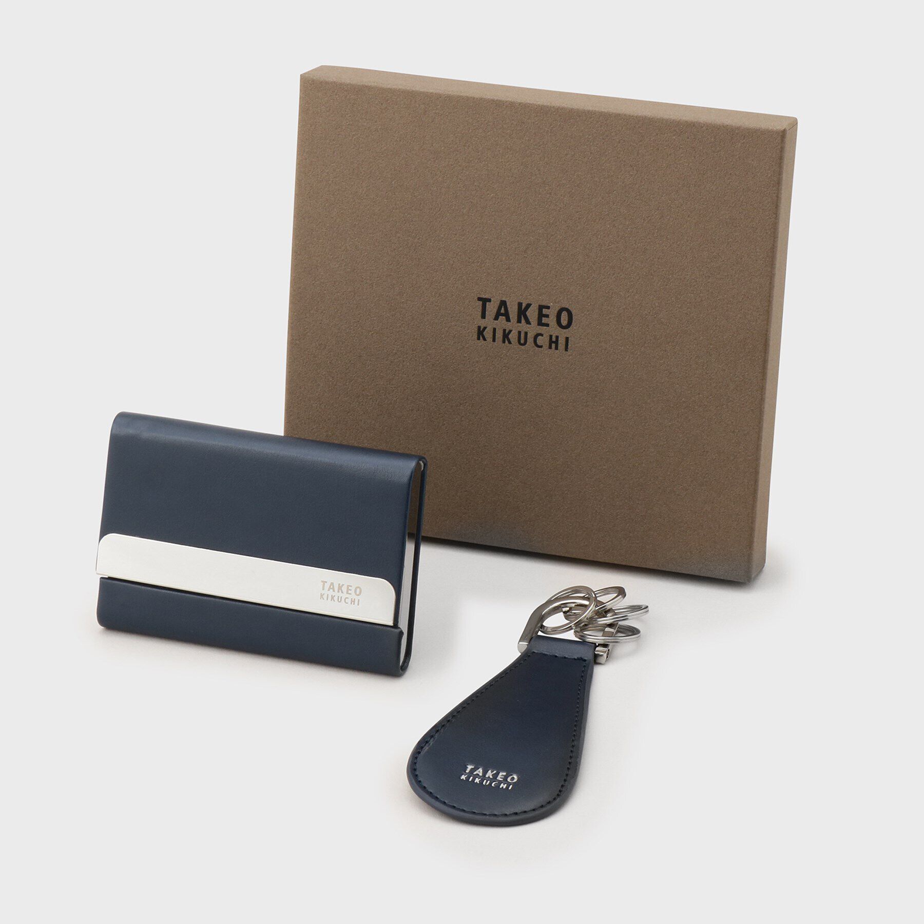 TAKEO KIKUCHI「【BOXセット】名刺入れ＋シューホーン セット」|その他|ネイビー(094)