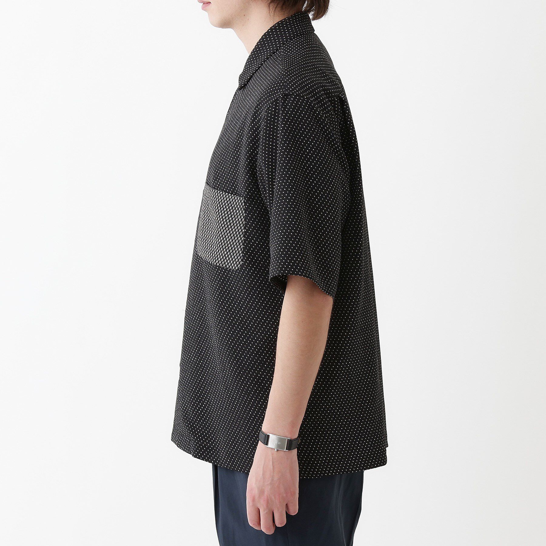 TAKEO KIKUCHI「【THE FLAGSHIP】丹後ちりめん 半袖シャツ」|シャツ・ブラウス|