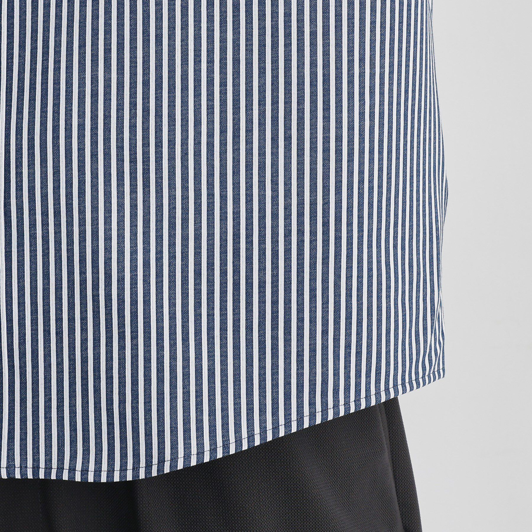 TAKEO KIKUCHI「【COOL CITY WEAR】ストライプジャージ ボタンダウンシャツ /接触冷感」|シャツ・ブラウス|