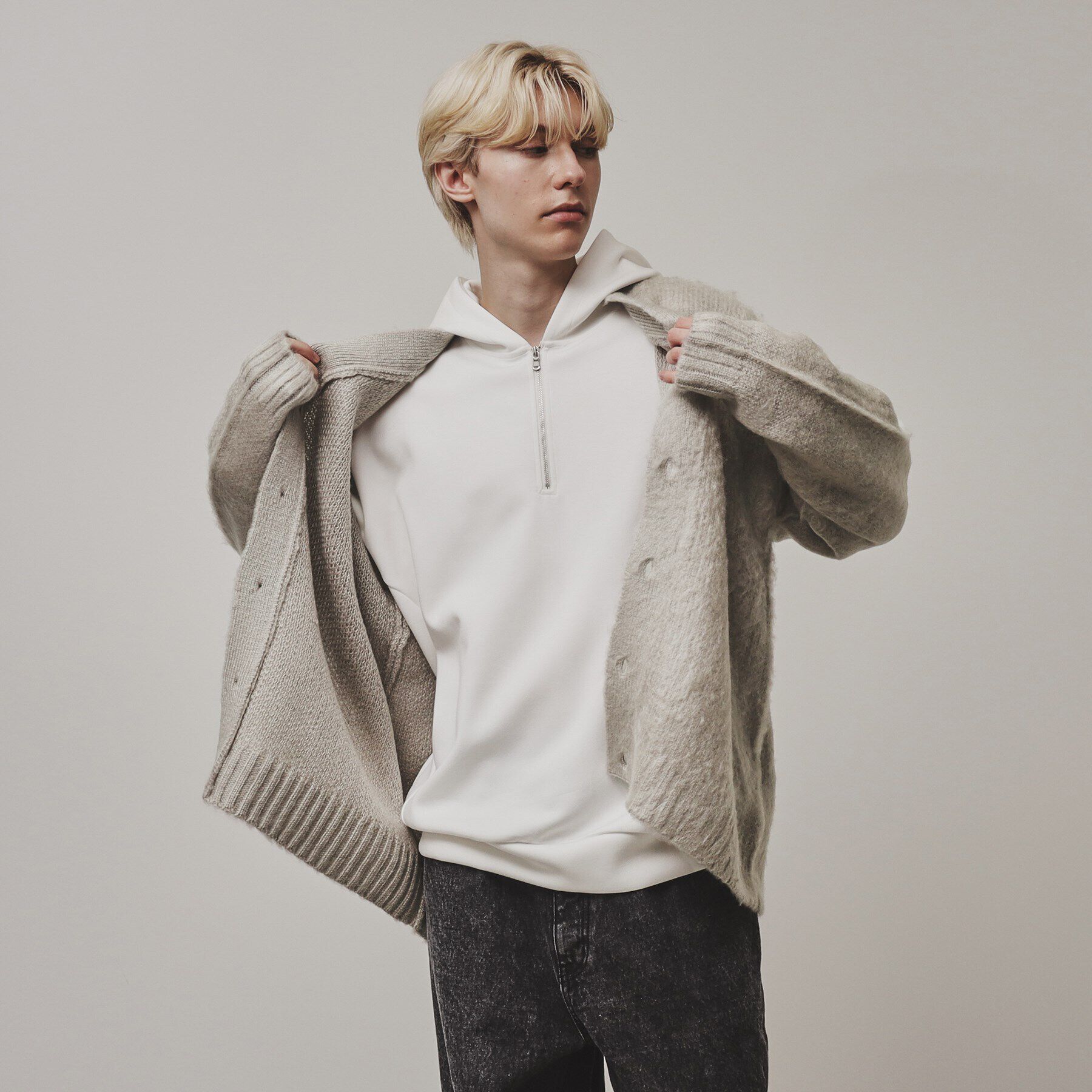 tk.TAKEO KIKUCHI「【全10色】シャギーカーディガン」|カーディガン|