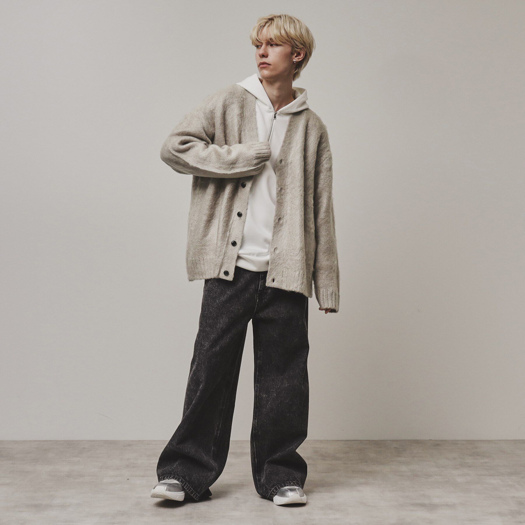 tk.TAKEO KIKUCHI「【全10色】シャギーカーディガン」|カーディガン|