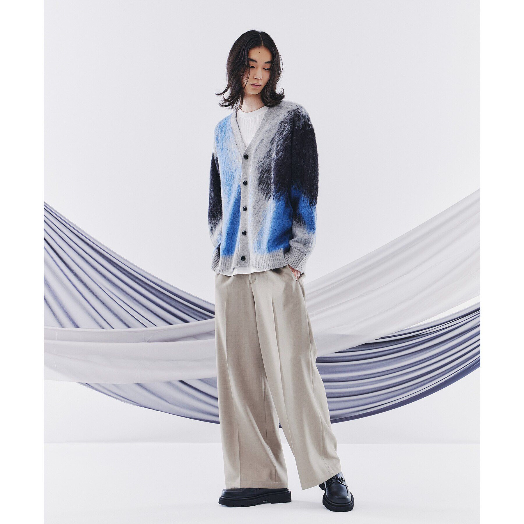 tk.TAKEO KIKUCHI「【全10色】シャギーカーディガン」|カーディガン|