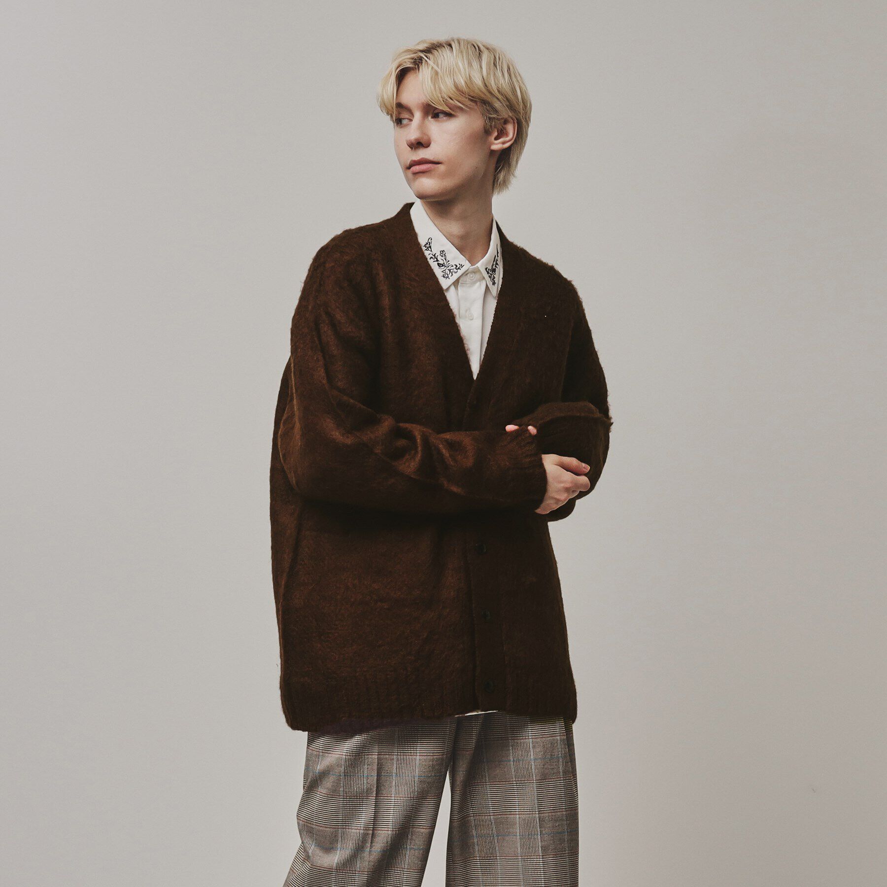 tk.TAKEO KIKUCHI「【全10色】シャギーカーディガン」|カーディガン|ﾌﾞﾗｳﾝ(044)