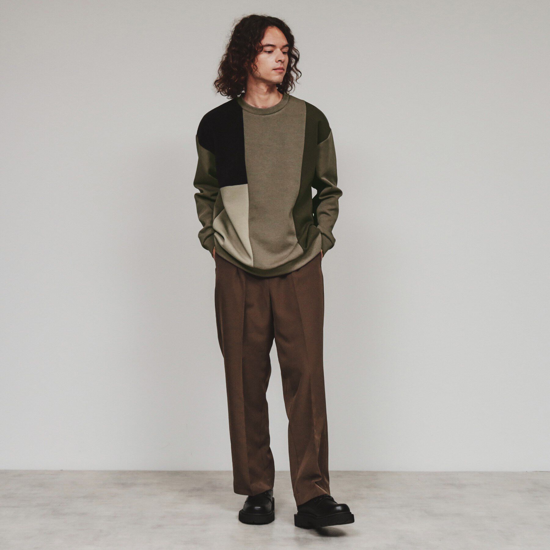 tk.TAKEO KIKUCHI「切替モールスウェット」|パーカー|