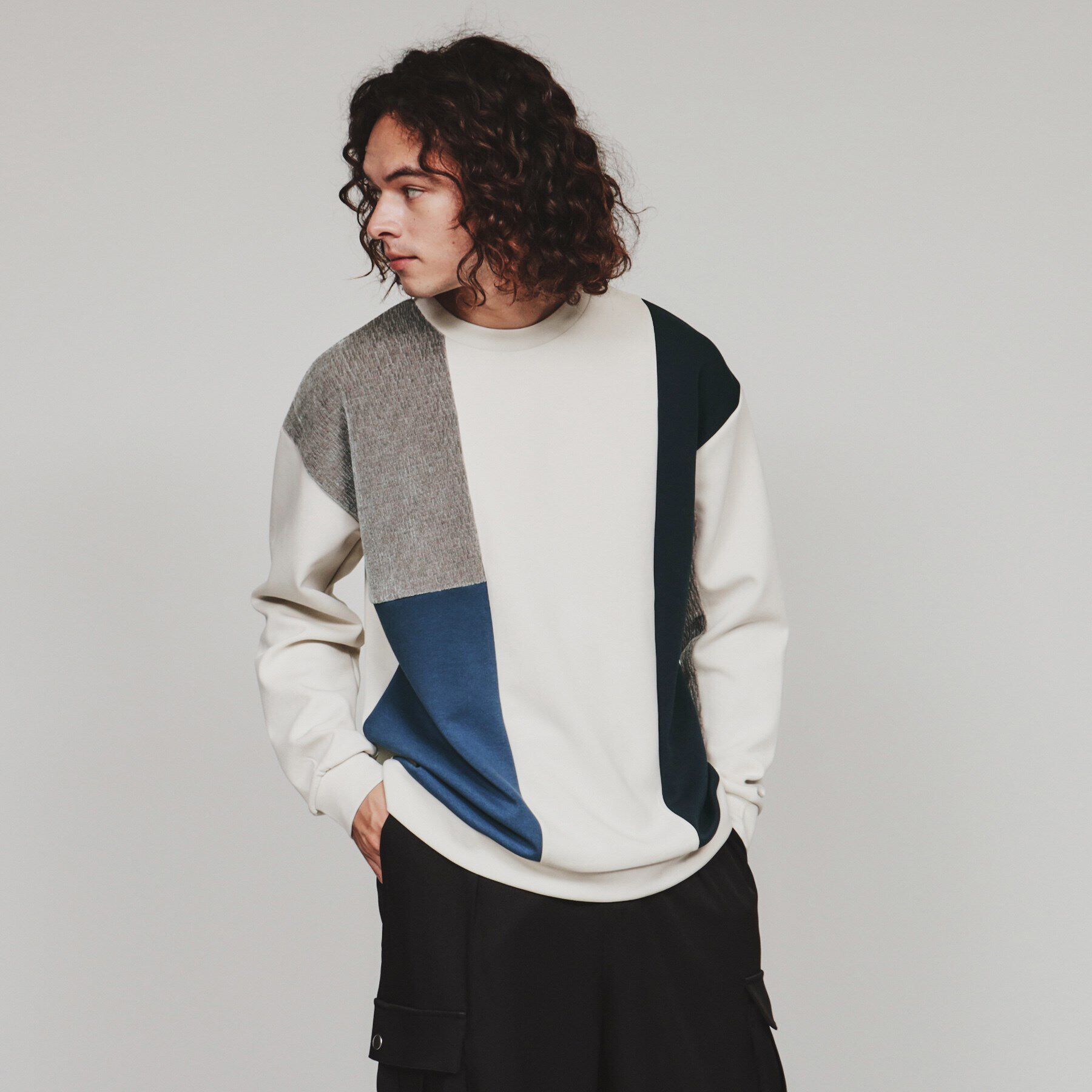 tk.TAKEO KIKUCHI「切替モールスウェット」|パーカー|