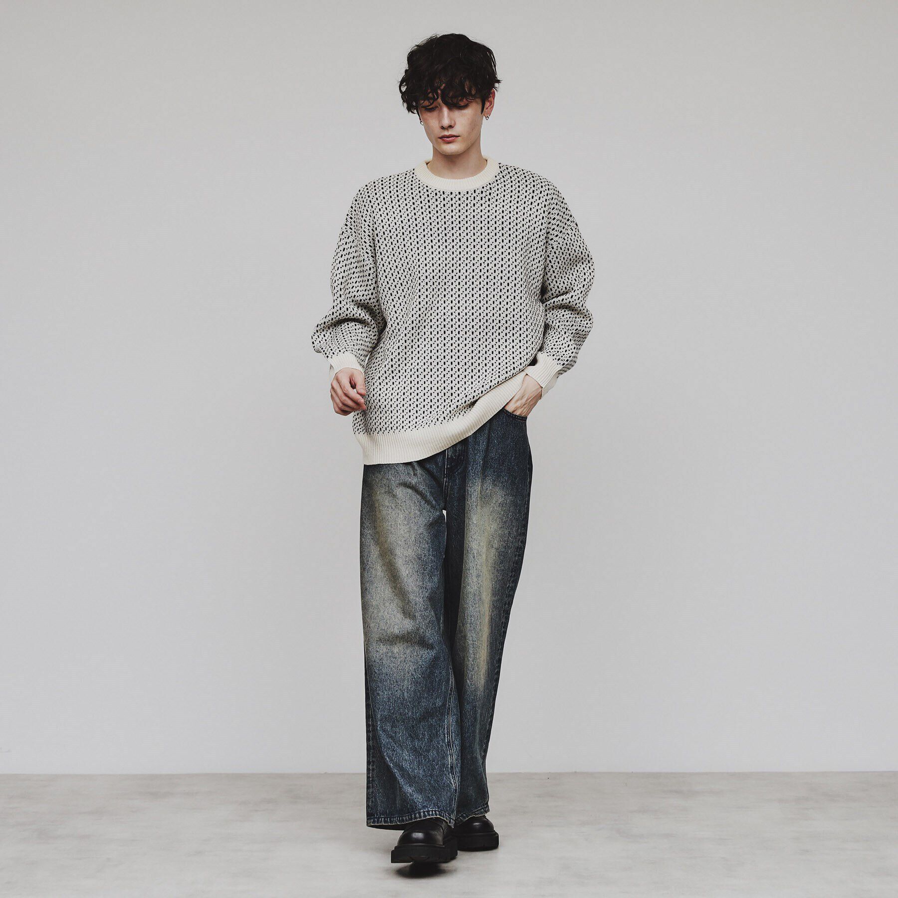 tk.TAKEO KIKUCHI「バーズアイニット」|ニット・セーター|