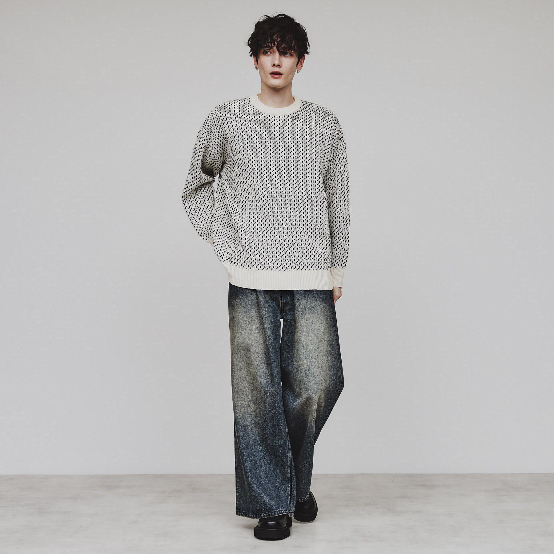 tk.TAKEO KIKUCHI「バーズアイニット」|ニット・セーター|