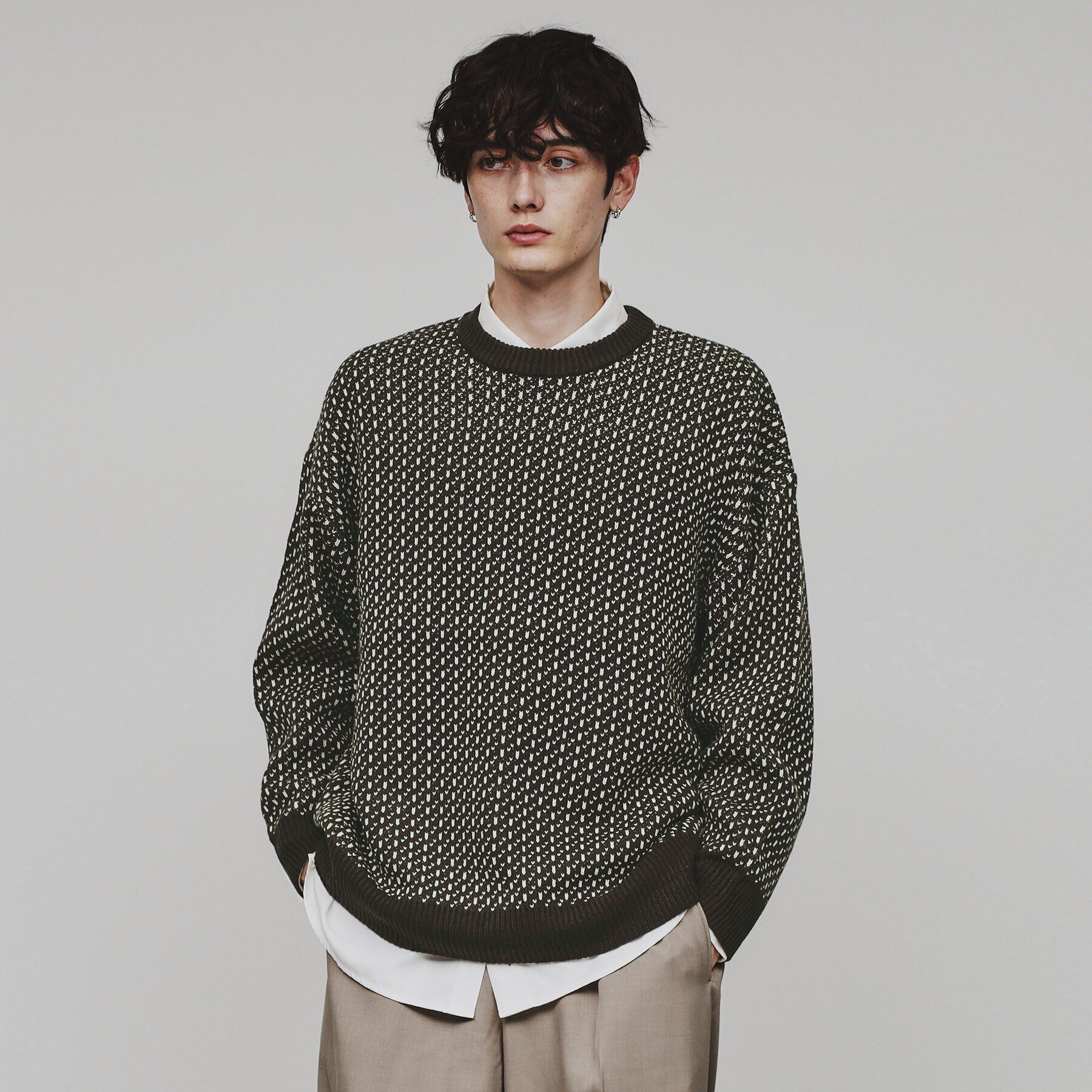 tk.TAKEO KIKUCHI「バーズアイニット」|ニット・セーター|