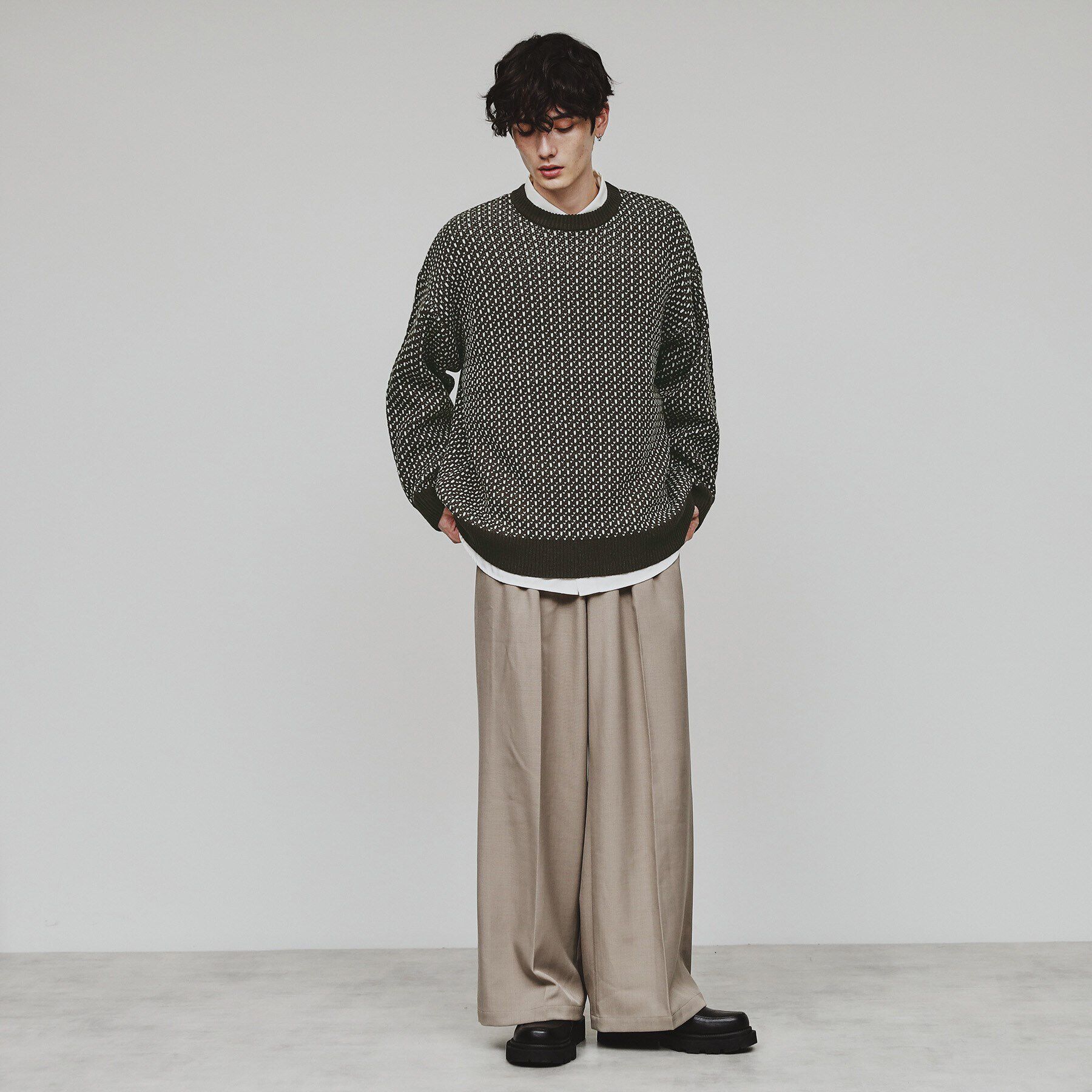 tk.TAKEO KIKUCHI「バーズアイニット」|ニット・セーター|
