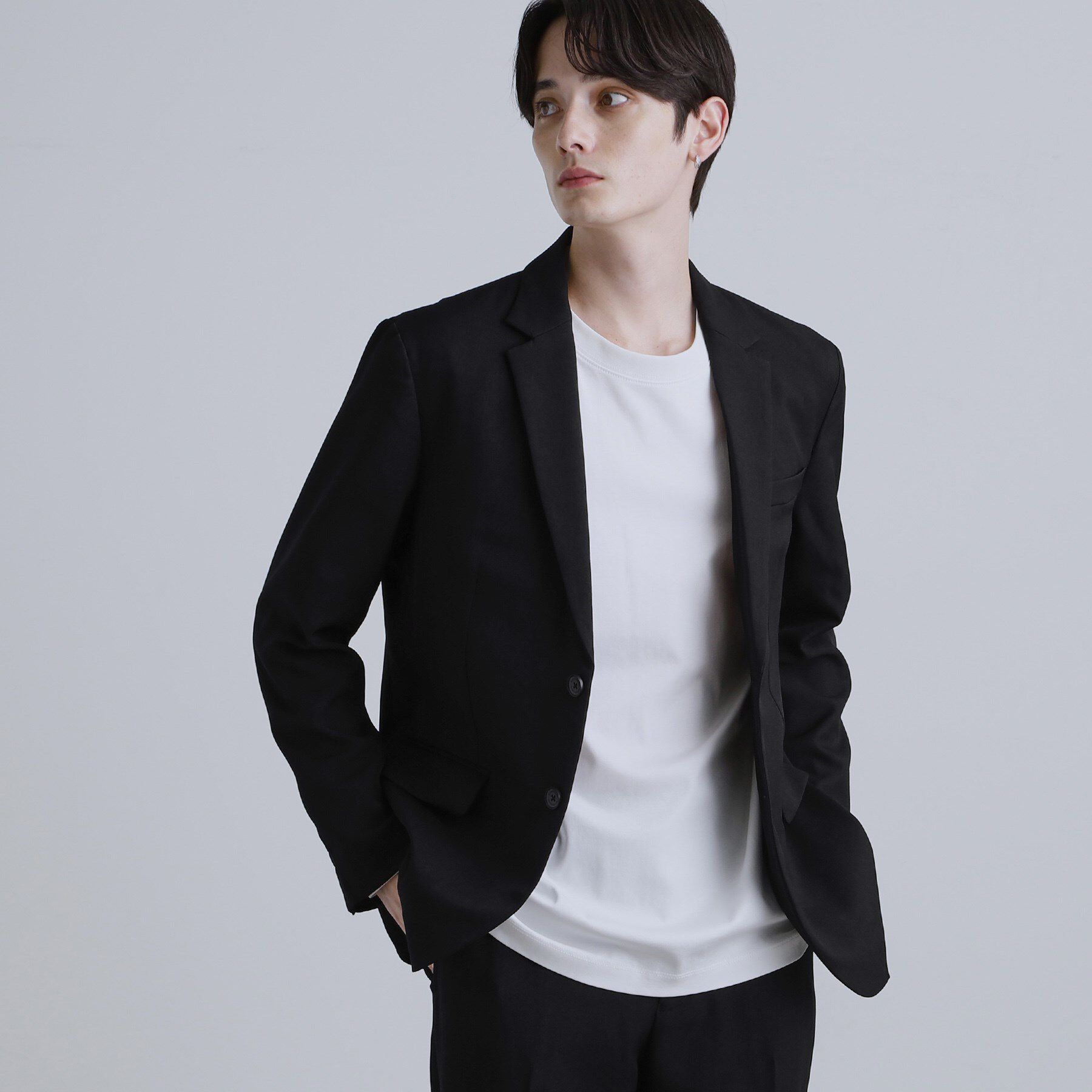 tk.TAKEO KIKUCHI「【洗える】ピンヘッドストレッチセットアップ」|スーツ|