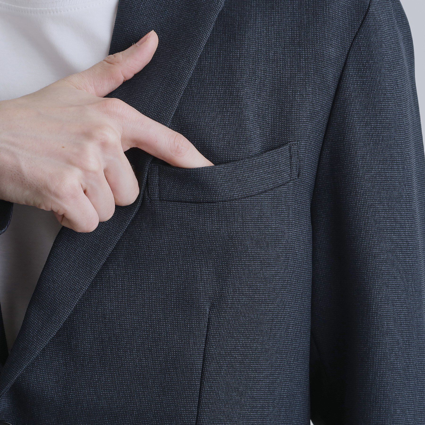 tk.TAKEO KIKUCHI「【洗える】ピンヘッドストレッチセットアップ」|スーツ|