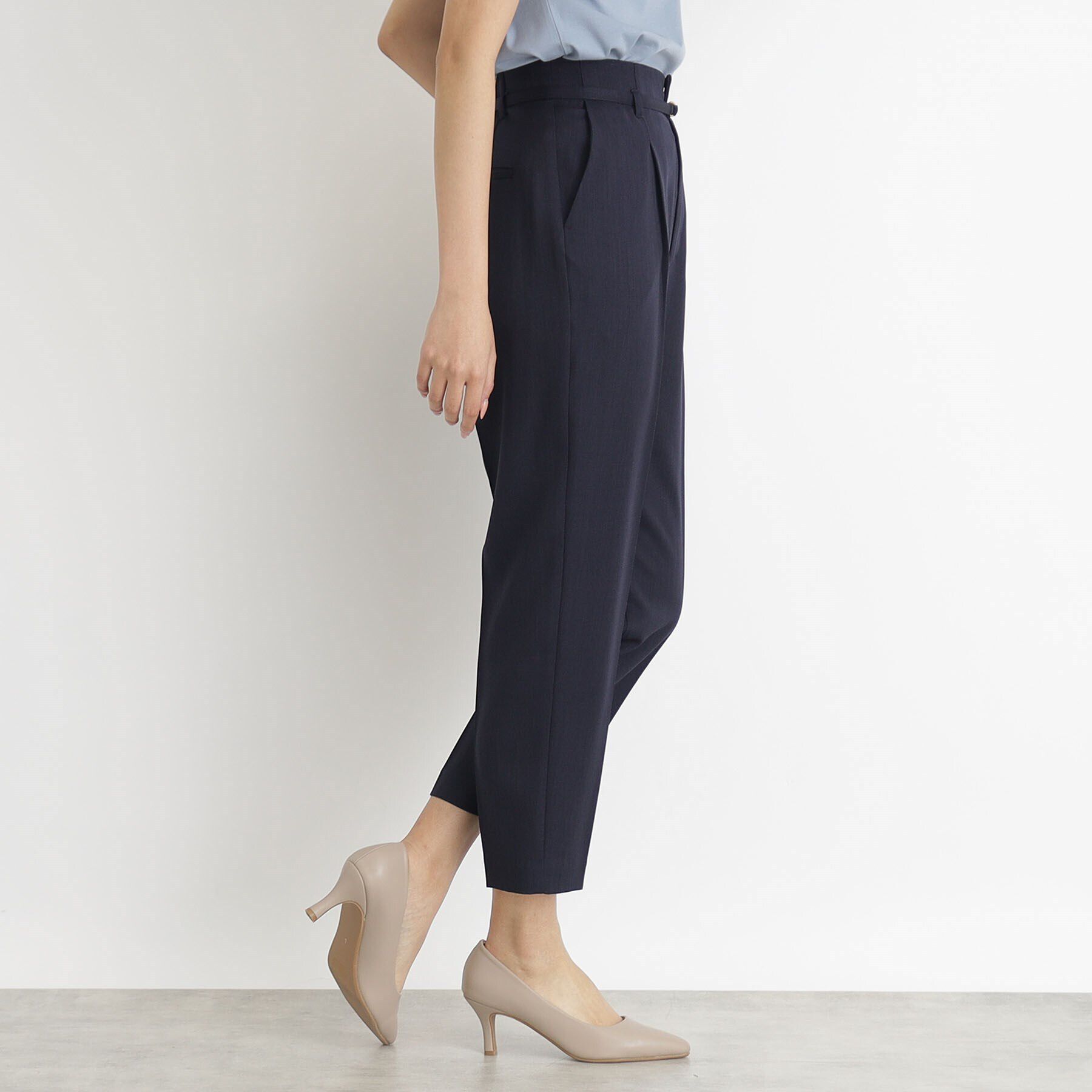 index「ストレッチベルテッドテーパードパンツ【吸水速乾／防シワ／洗濯機洗い可】」|その他|