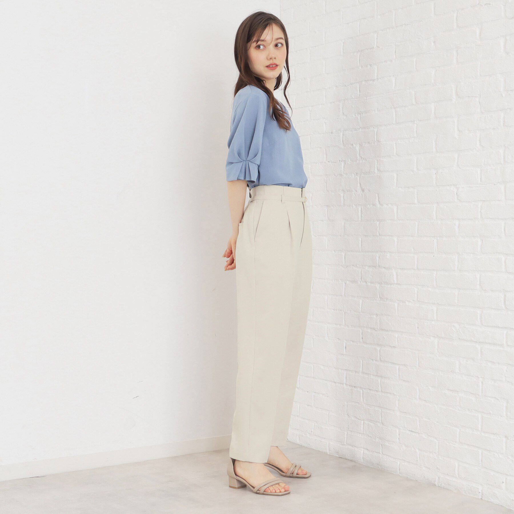 index「ストレッチベルテッドテーパードパンツ【吸水速乾／防シワ／洗濯機洗い可】」|その他|