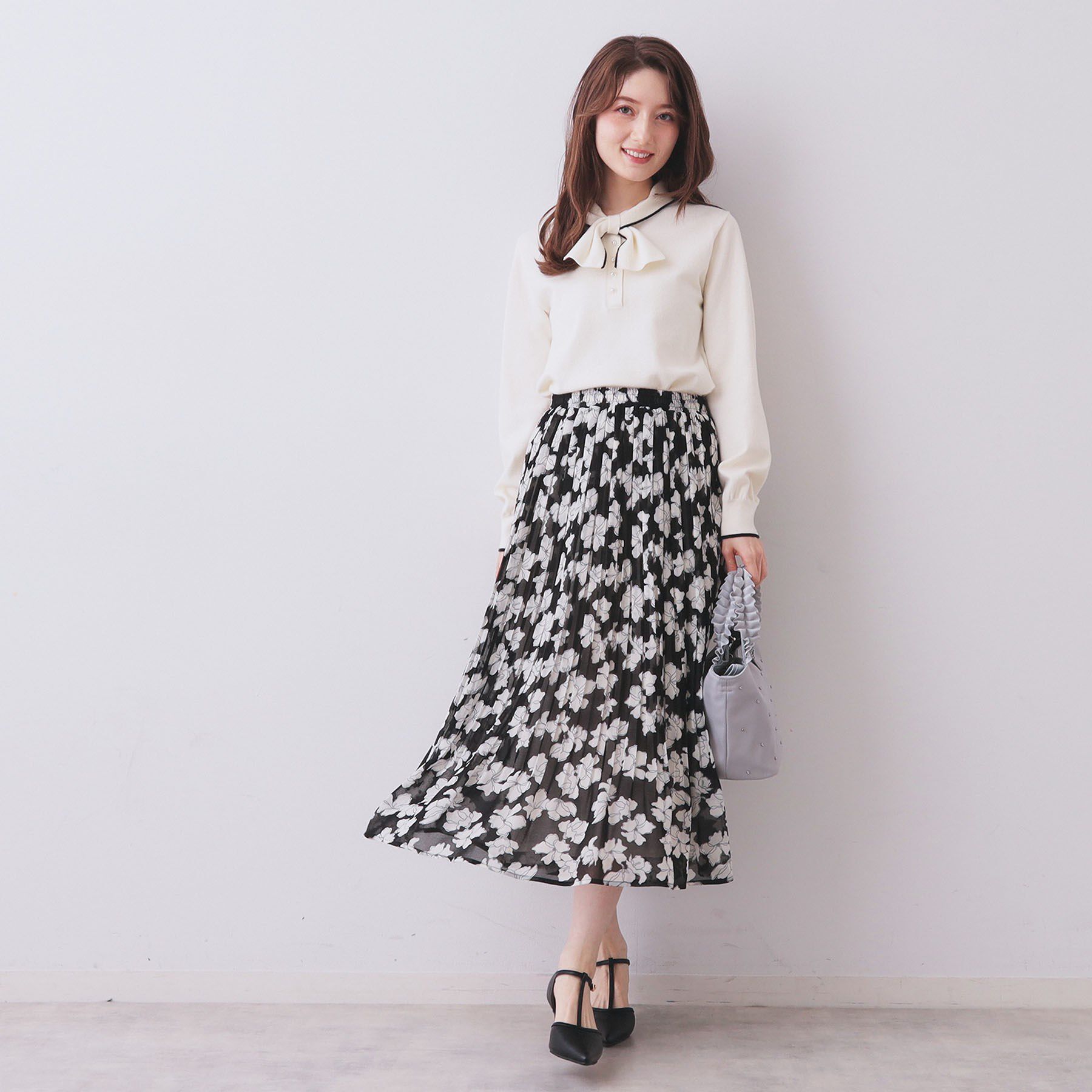 index「選べる丈 シフォンプリーツスカート【洗濯機OK／イージーアイロン／防シワ】」|スカート|