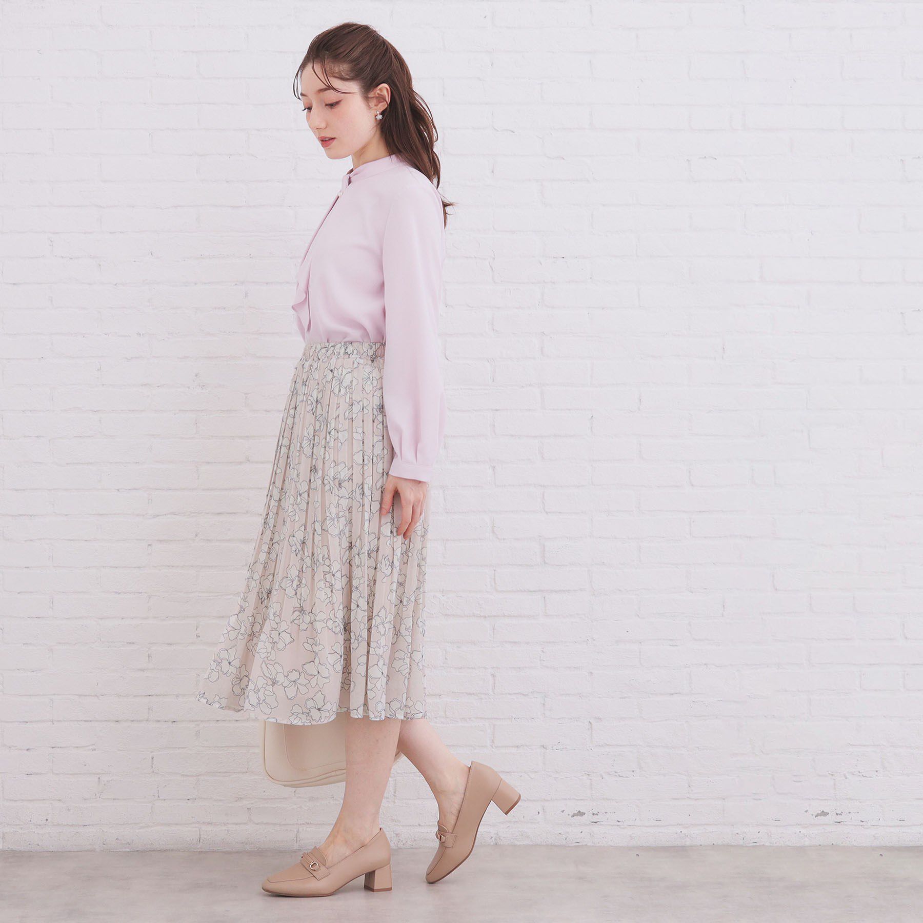 index「選べる丈 シフォンプリーツスカート【洗濯機OK／イージーアイロン／防シワ】」|スカート|