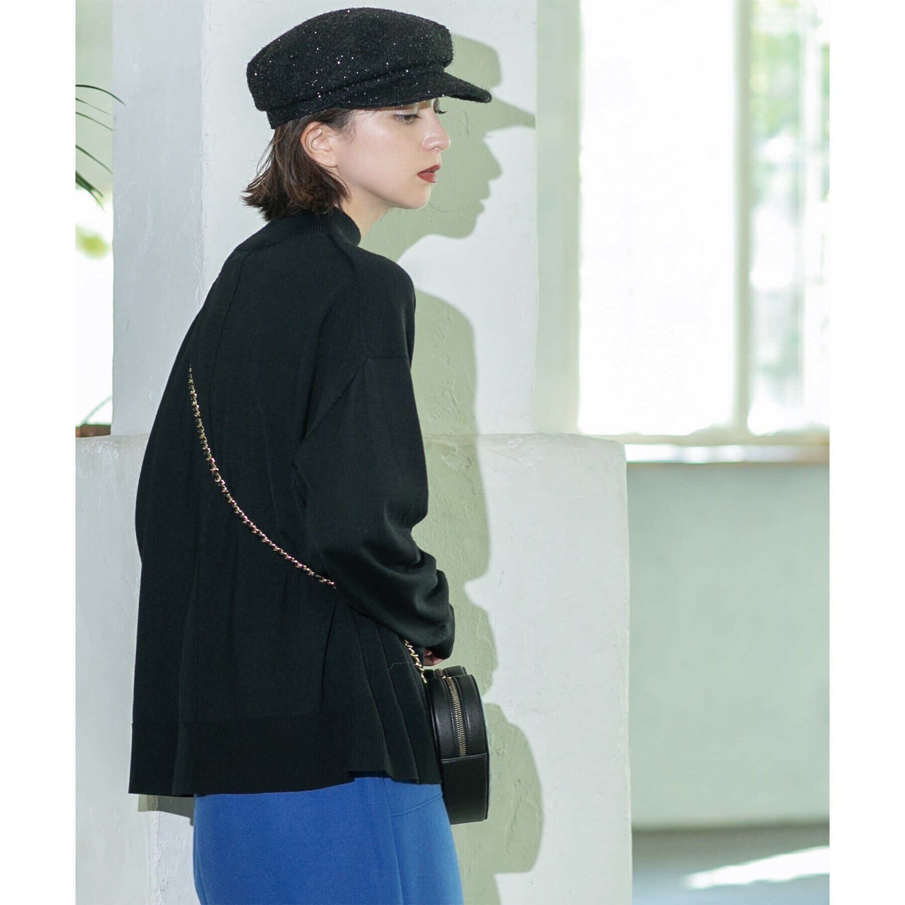 OPAQUE.CLIP「ハイネックリラクシーニット/FILIVIVI・フィルビビ【洗濯機洗い可】」|ニット・セーター|