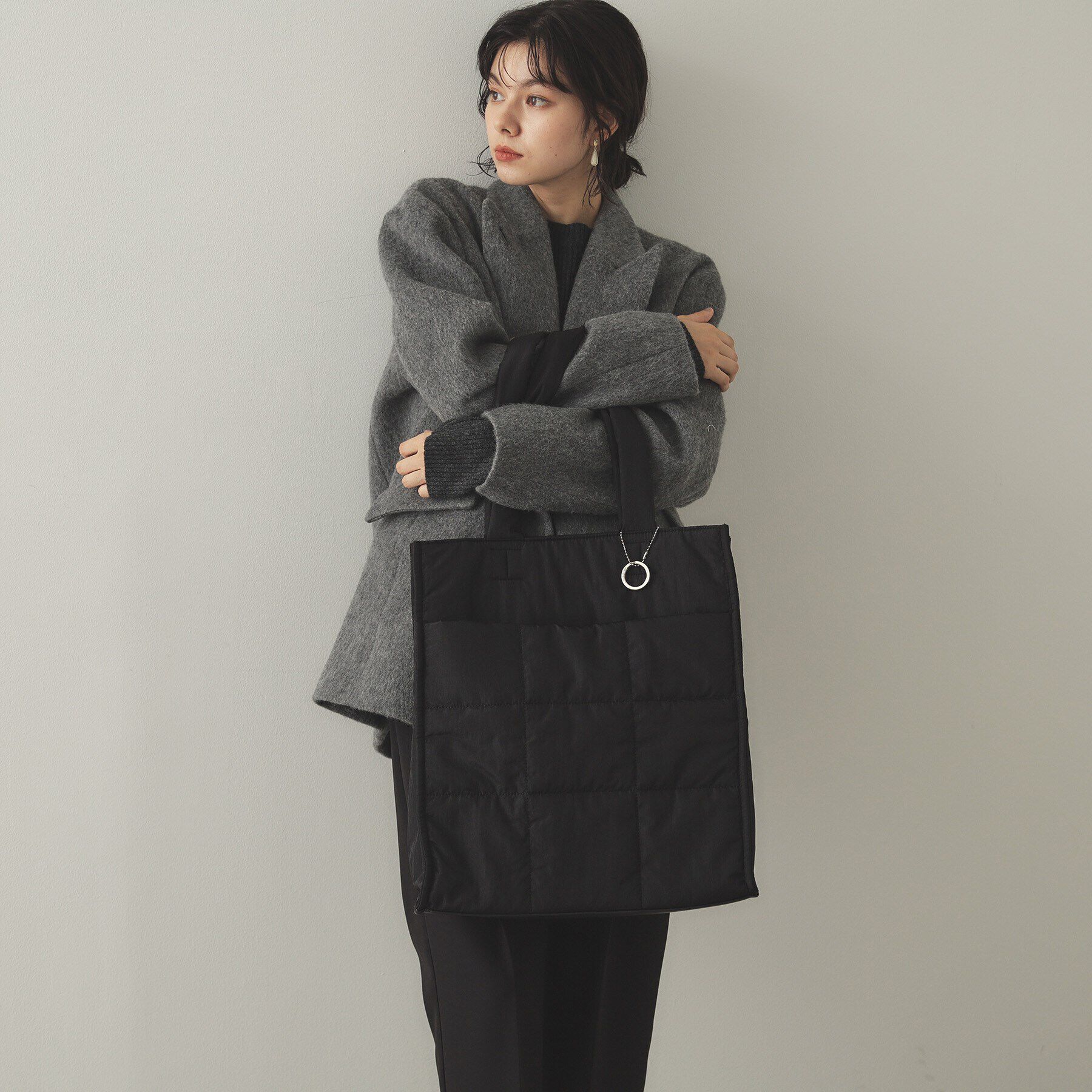 OPAQUE.CLIP「【10色展開/軽量/A4サイズ対応/多ポケット】大容量マチ付きトートバッグ」|トートバッグ|