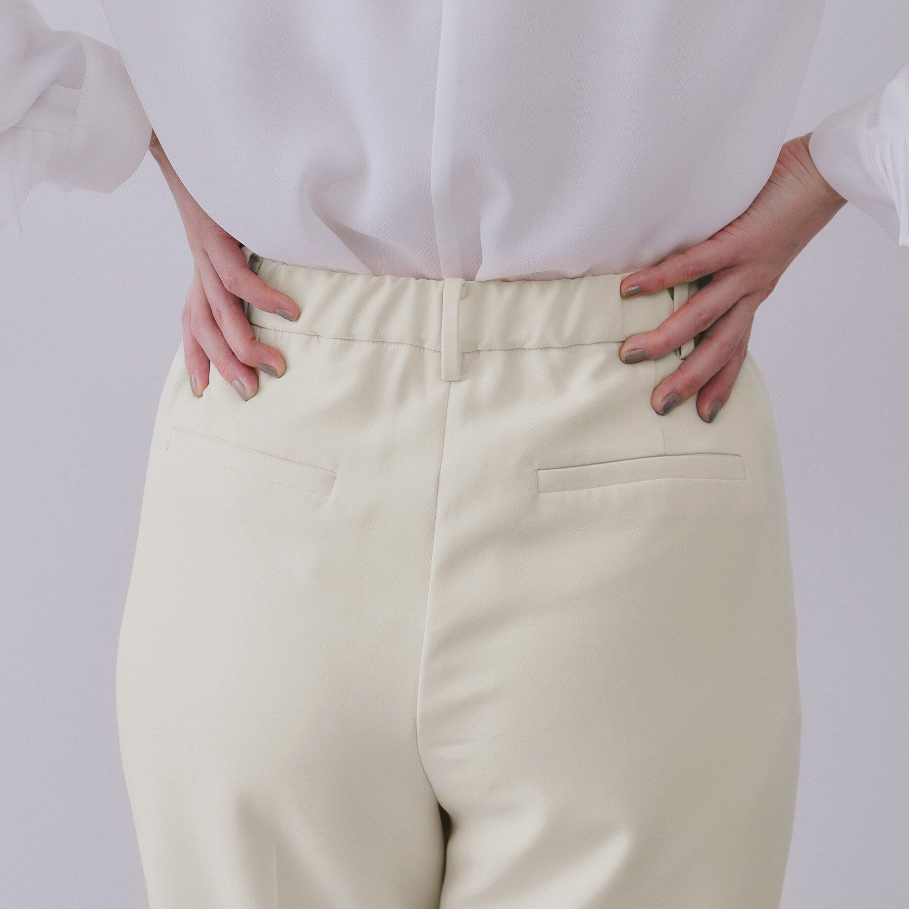 OPAQUE.CLIP「《通勤・セレモニー対応/セットアップ対応》ステップヘムテーパードパンツ【洗濯機洗い可】」|その他|