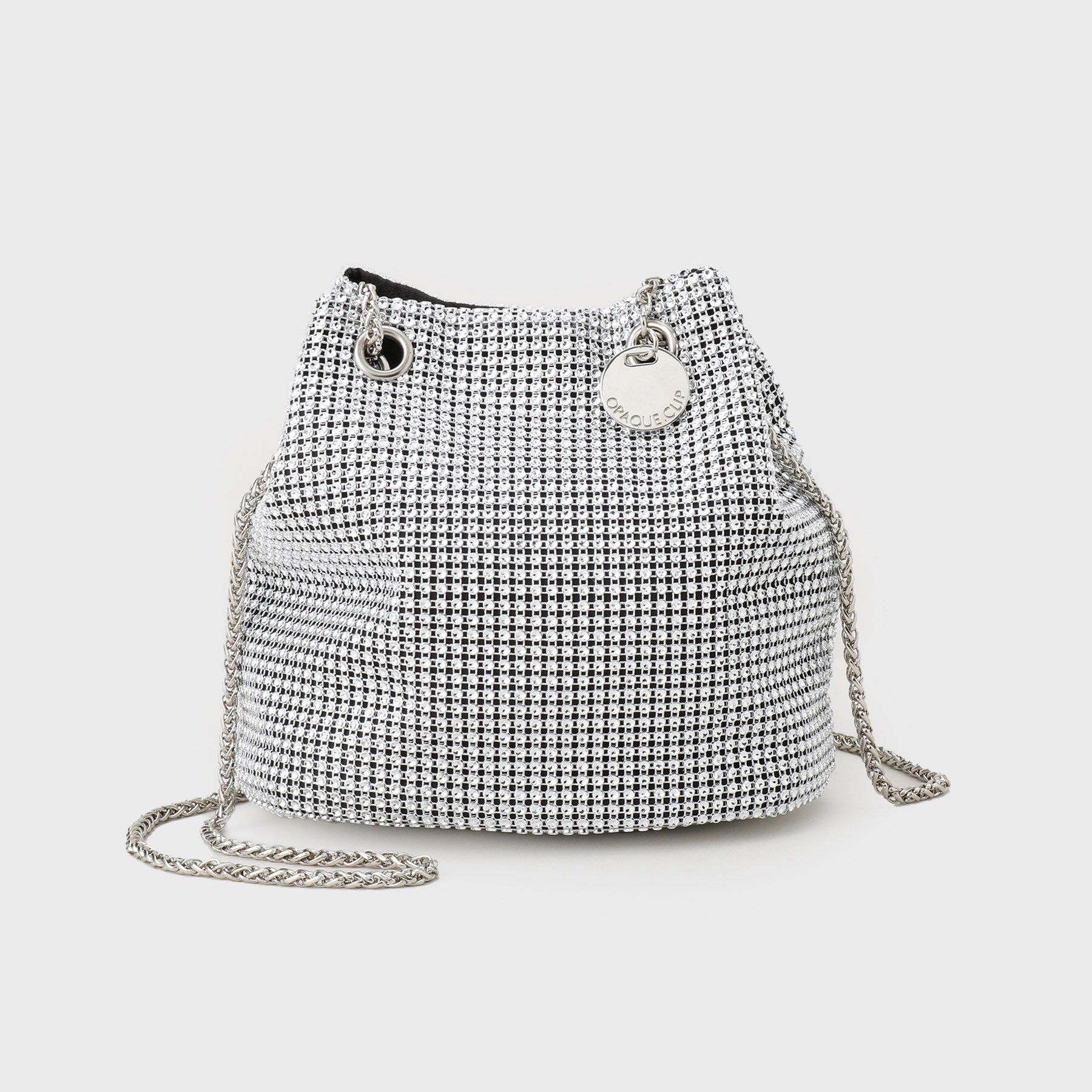 OPAQUE.CLIP「【6色展開】シャイニー素材巾着ミニショルダーバッグ」|ショルダー・メッセンジャー|