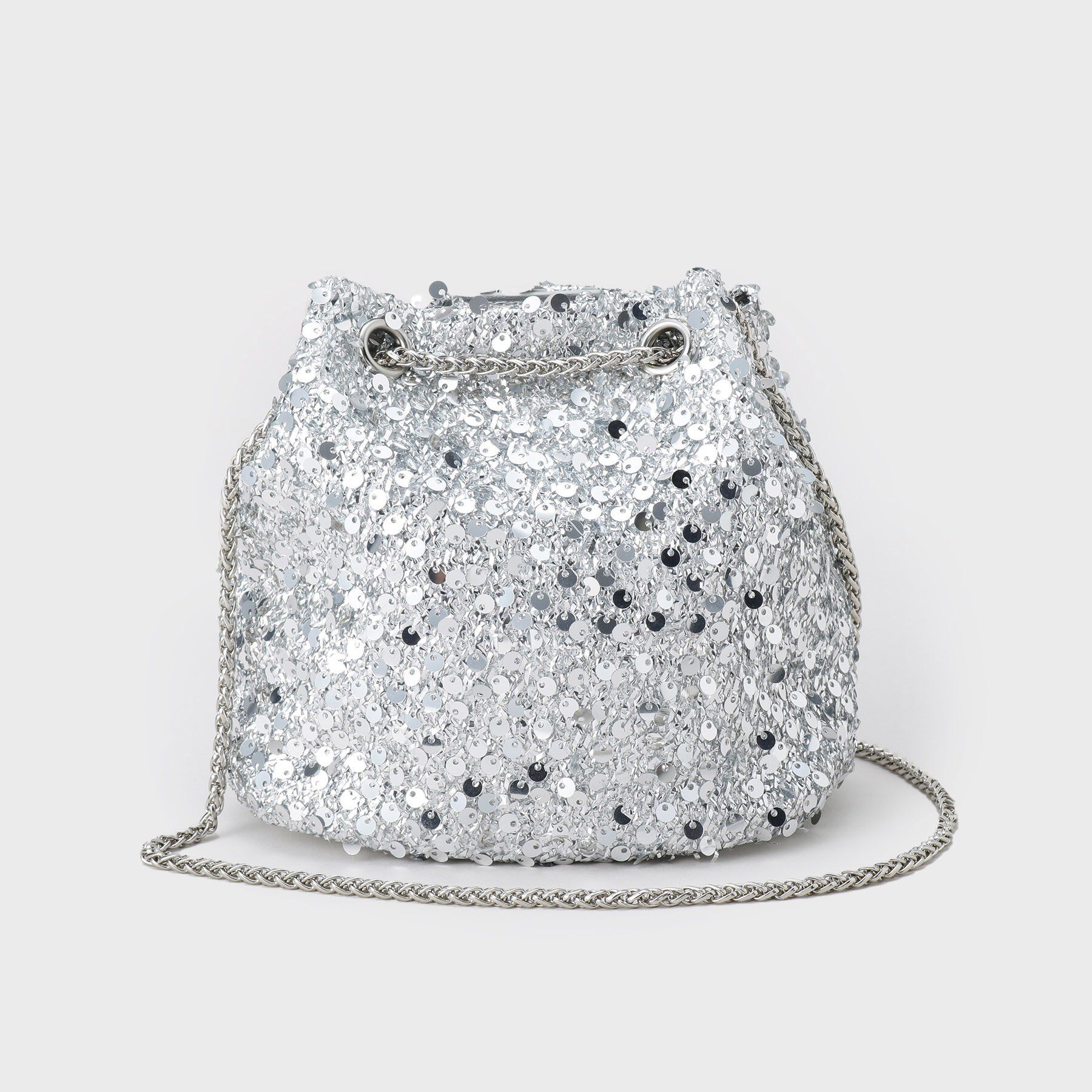 OPAQUE.CLIP「【6色展開】シャイニー素材巾着ミニショルダーバッグ」|ショルダー・メッセンジャー|