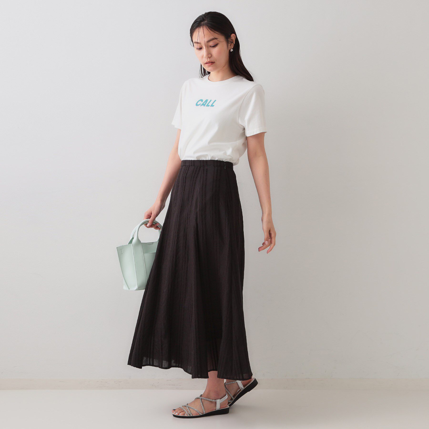 OPAQUE.CLIP「カラーロゴTシャツ【洗濯機洗い可】」|Tシャツ・カットソー|