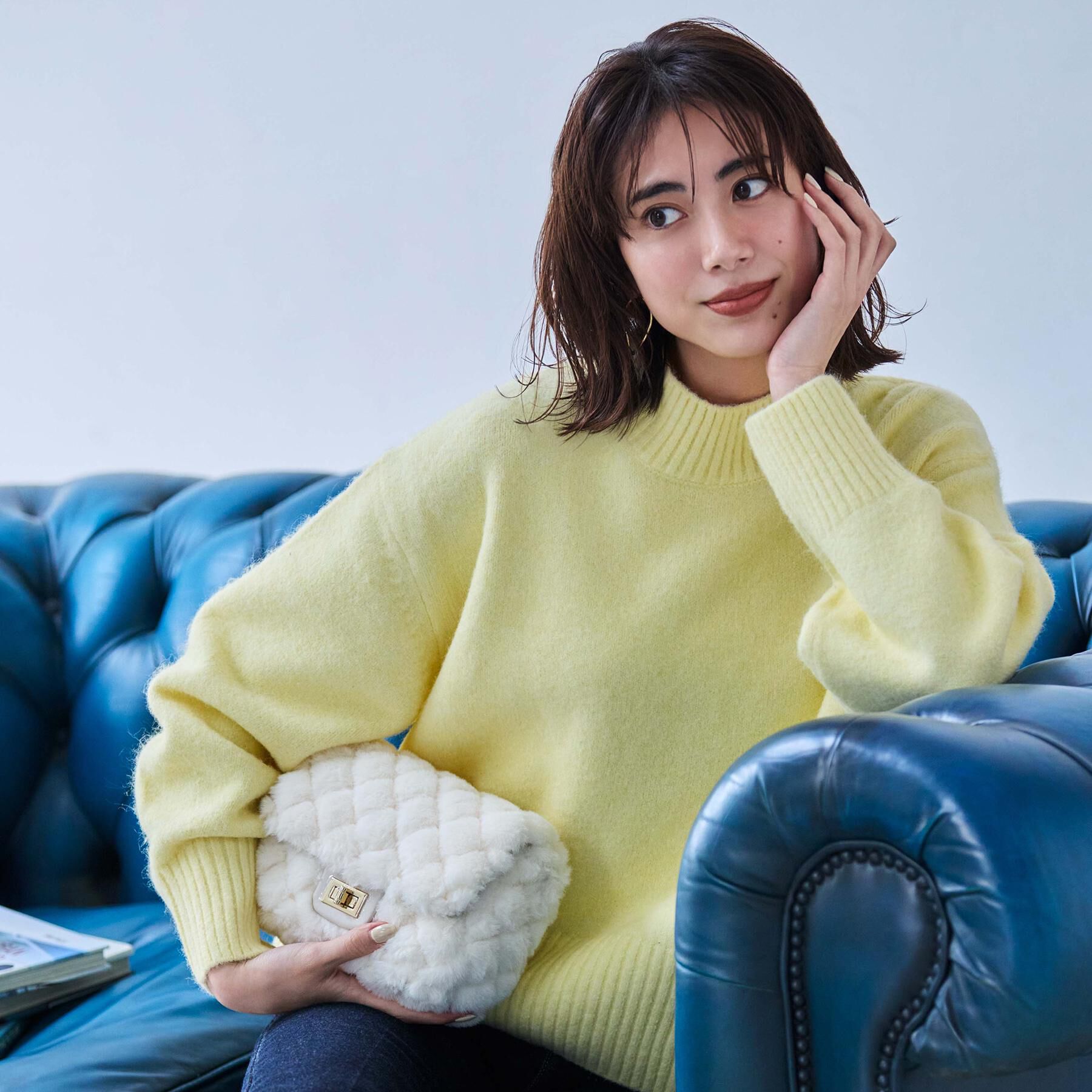 OPAQUE.CLIP「ふわふわハイネックニット【洗濯機OK】《12col》」|ニット・セーター|