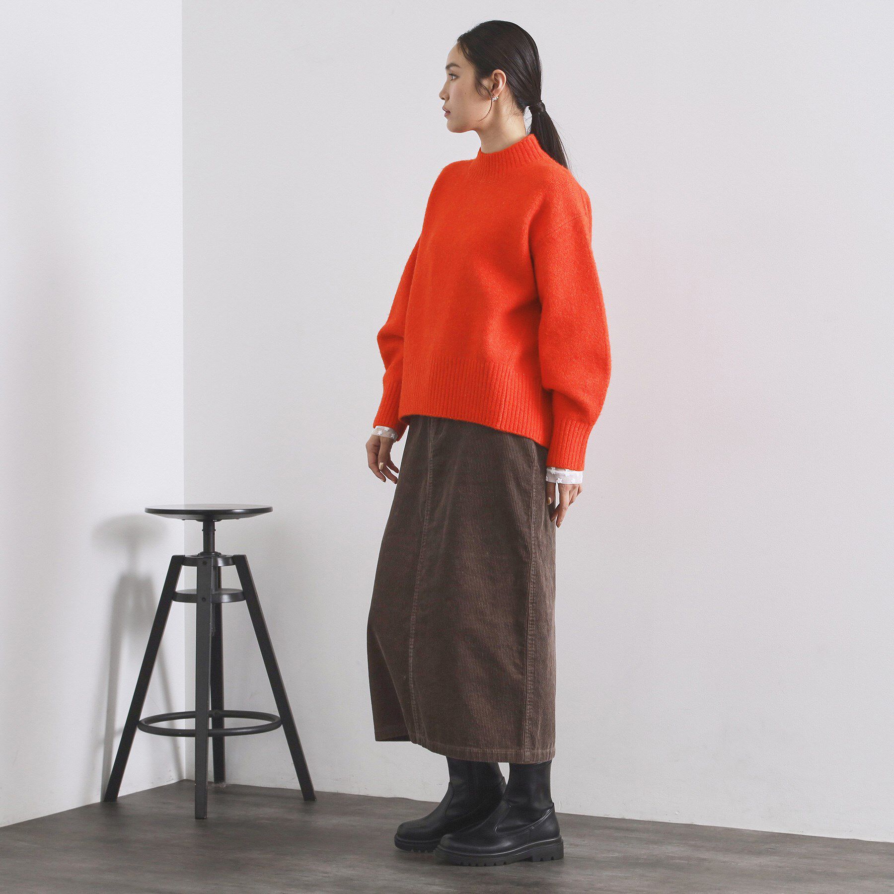 OPAQUE.CLIP「ふわふわハイネックニット【洗濯機OK】《12col》」|ニット・セーター|