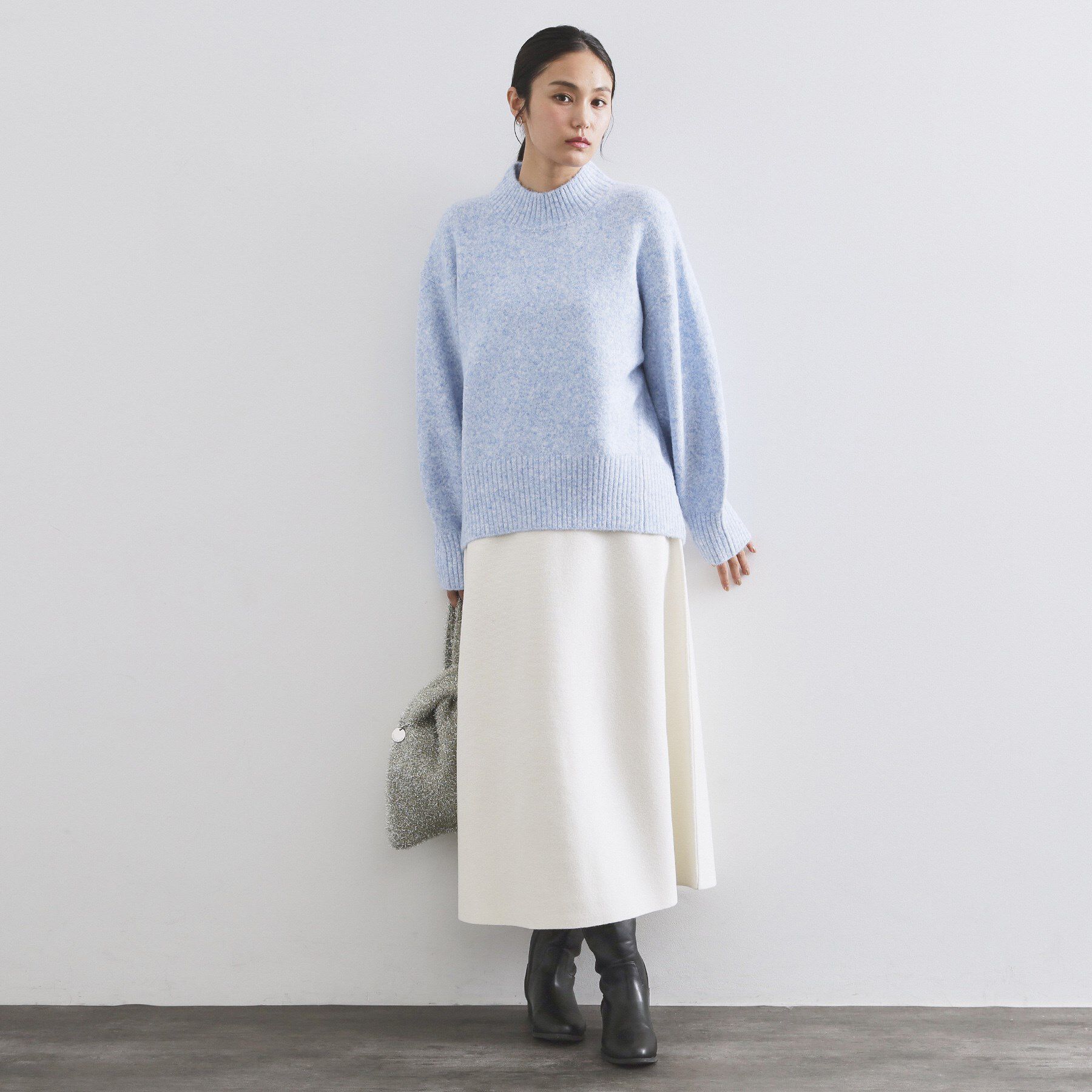 OPAQUE.CLIP「ふわふわハイネックニット【洗濯機OK】《12col》」|ニット・セーター|