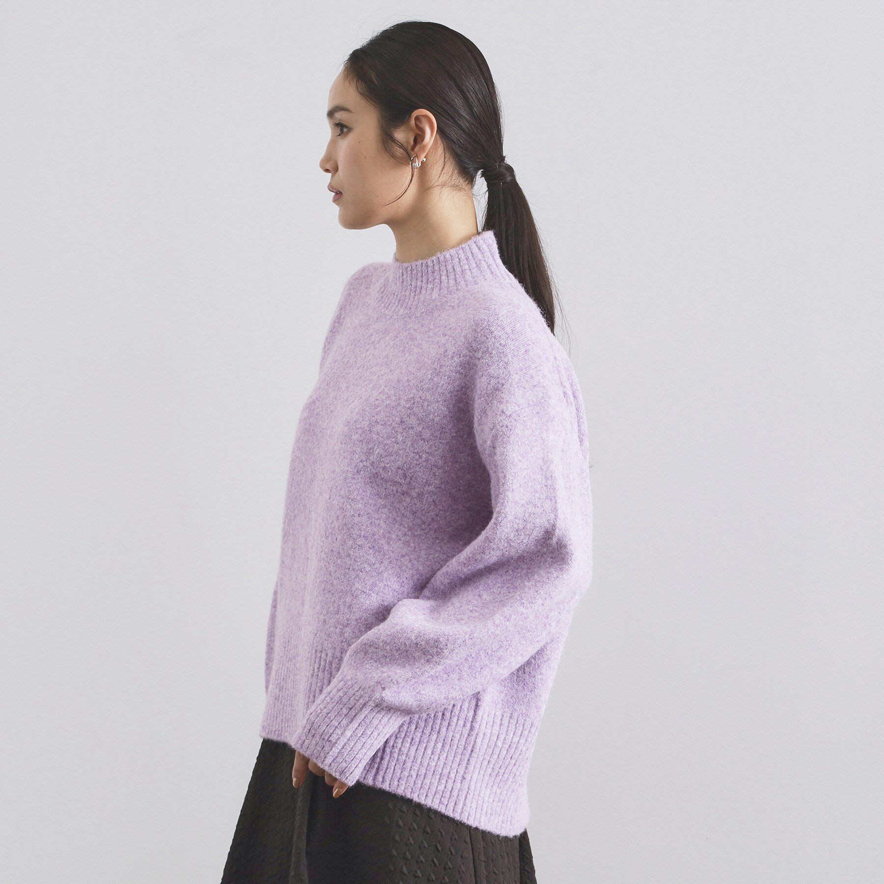 OPAQUE.CLIP「ふわふわハイネックニット【洗濯機OK】《12col》」|ニット・セーター|