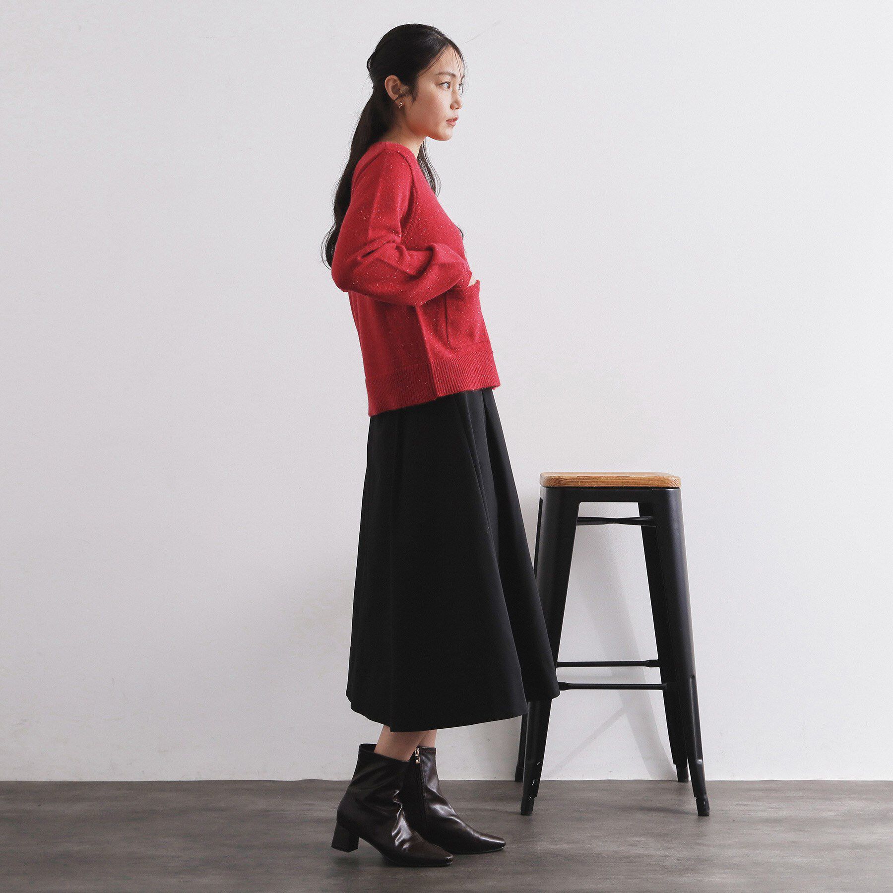 OPAQUE.CLIP「金ボタンラメニットカーディガン【洗濯機OK】」|カーディガン|