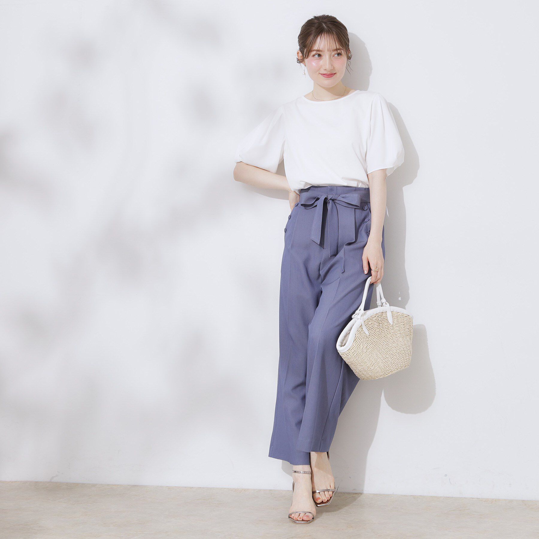 Couture broach「【接触冷感・UVカット・通勤】ねじり袖サイロコンパクト」|Tシャツ・カットソー|