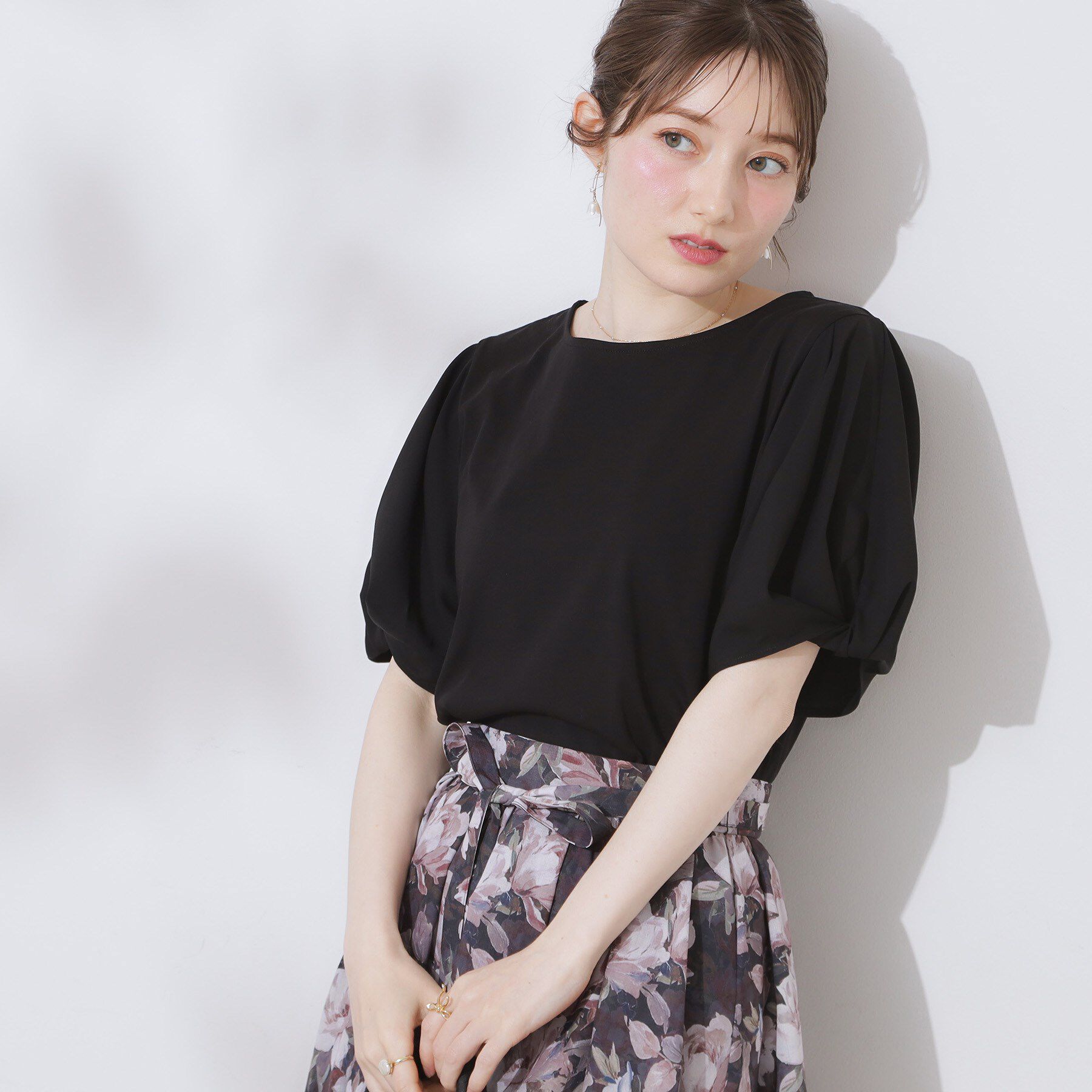 Couture broach「【接触冷感・UVカット・通勤】ねじり袖サイロコンパクト」|Tシャツ・カットソー|