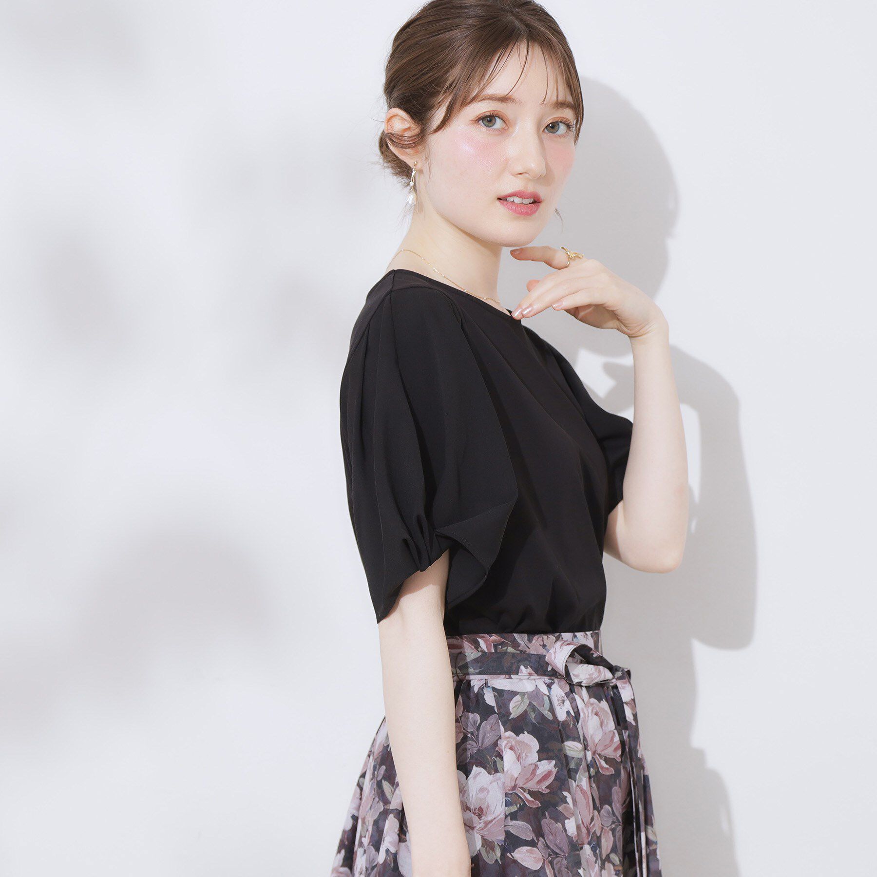 Couture broach「【接触冷感・UVカット・通勤】ねじり袖サイロコンパクト」|Tシャツ・カットソー|