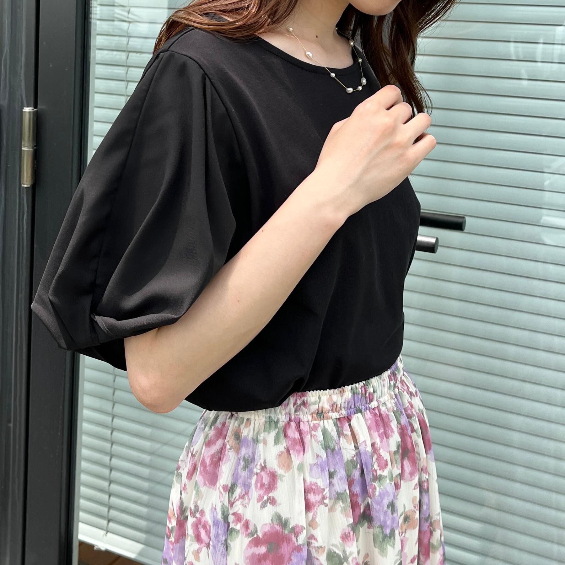 Couture broach「【接触冷感・UVカット・通勤】ねじり袖サイロコンパクト」|Tシャツ・カットソー|