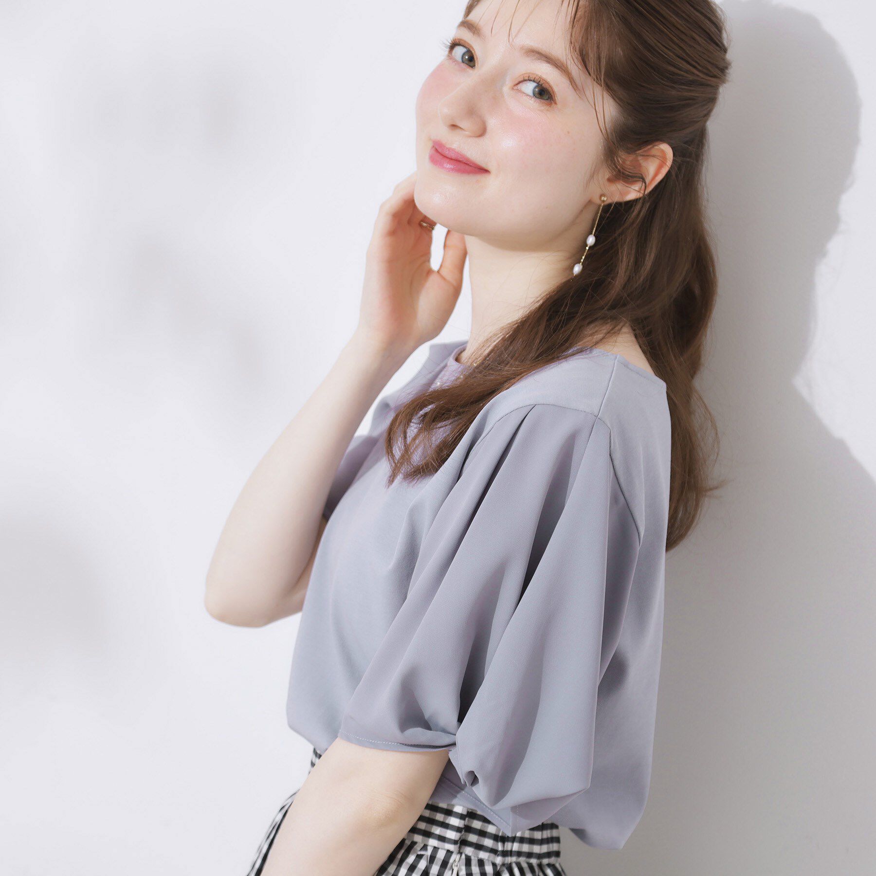 Couture broach「【接触冷感・UVカット・通勤】ねじり袖サイロコンパクト」|Tシャツ・カットソー|